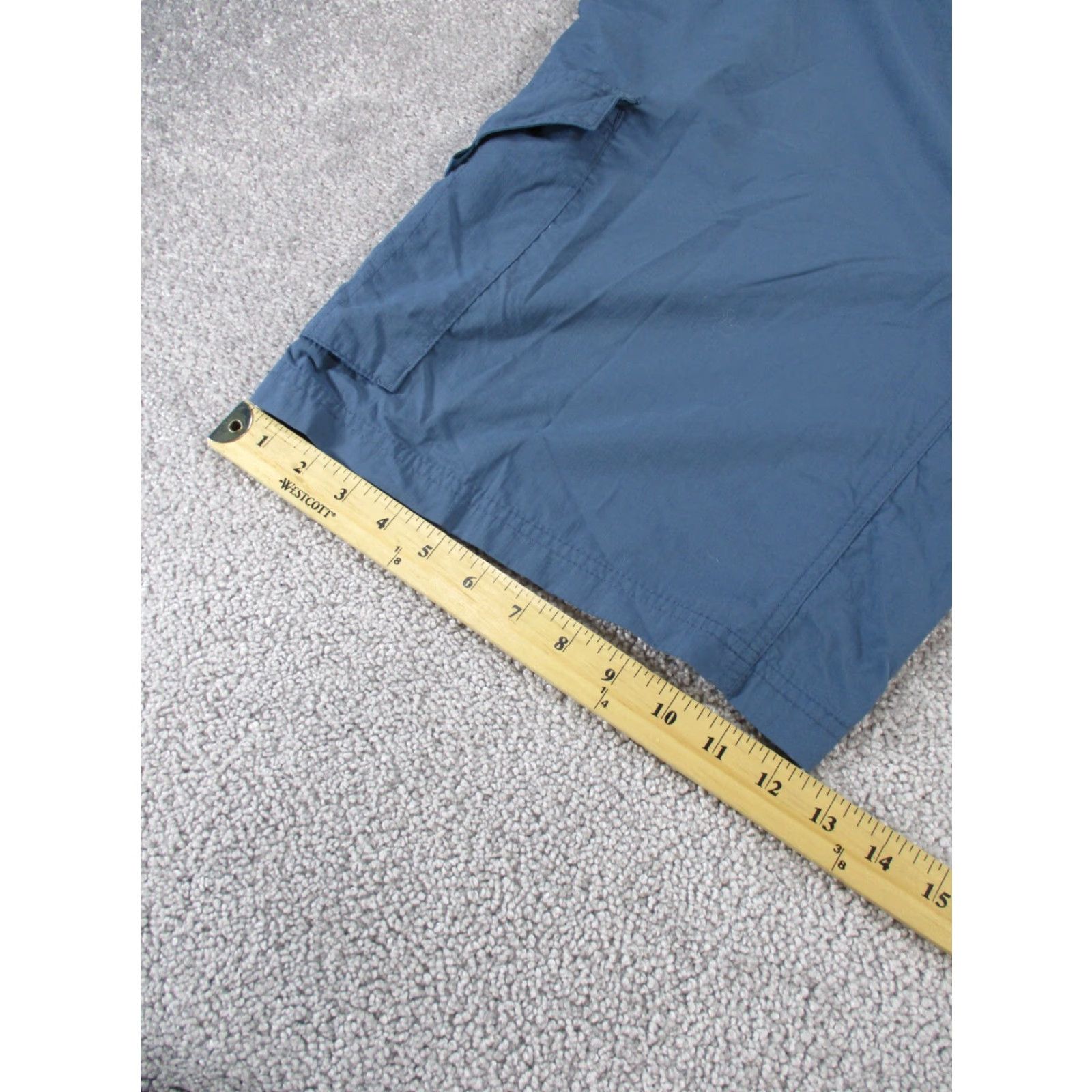 Vintage Columbia Shorts Mens 38 Omnishade Blue Nylon Lightweight Cargo 10" Size US 38 / EU 54 - 5 Thumbnail
