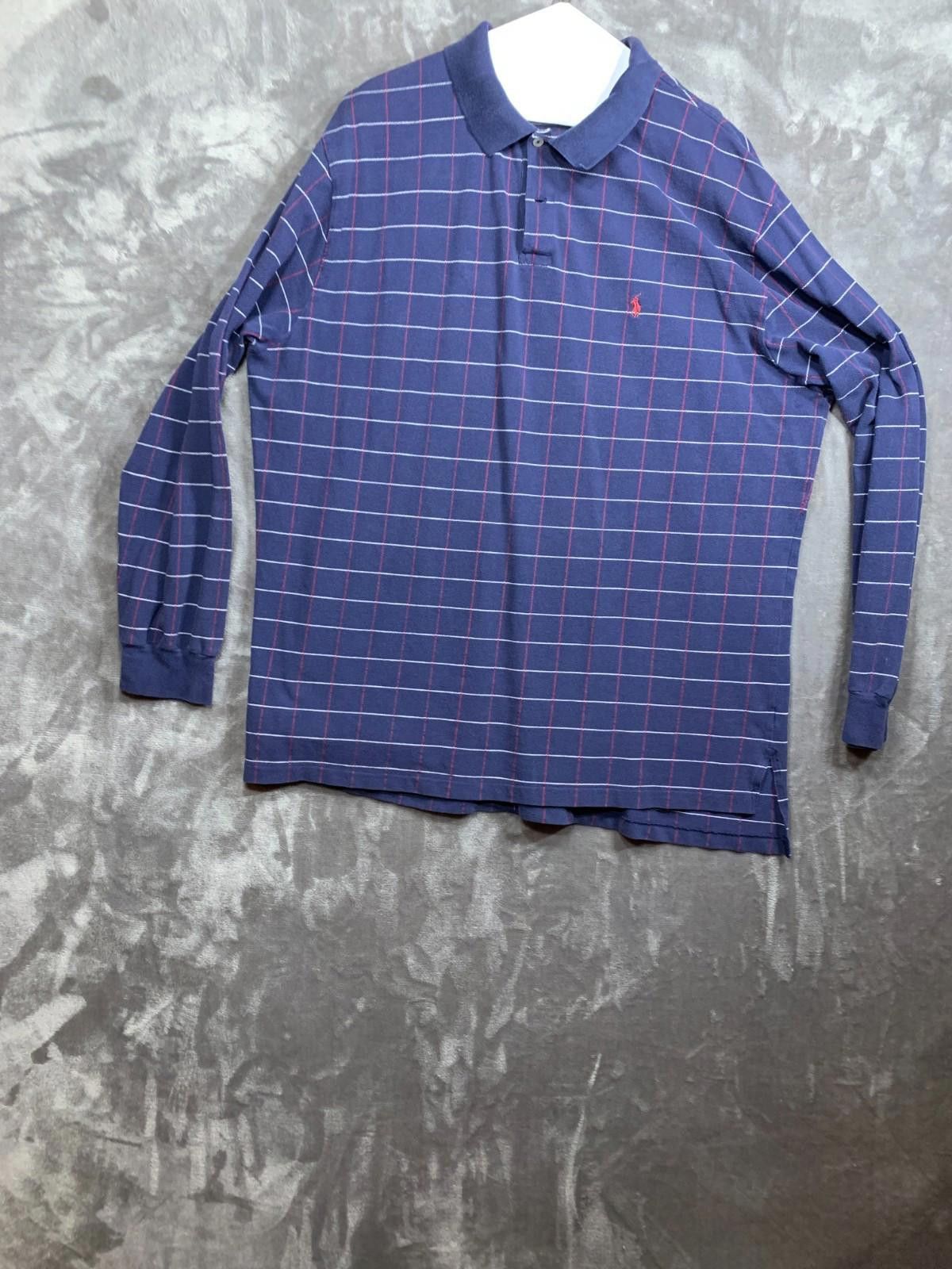 Polo Ralph Lauren Vintage Ralph Lauren Navy LS Polo Golf Shirt Mens XXL 111 Size US XXL / EU 58 / 5 - 1 Thumbnail