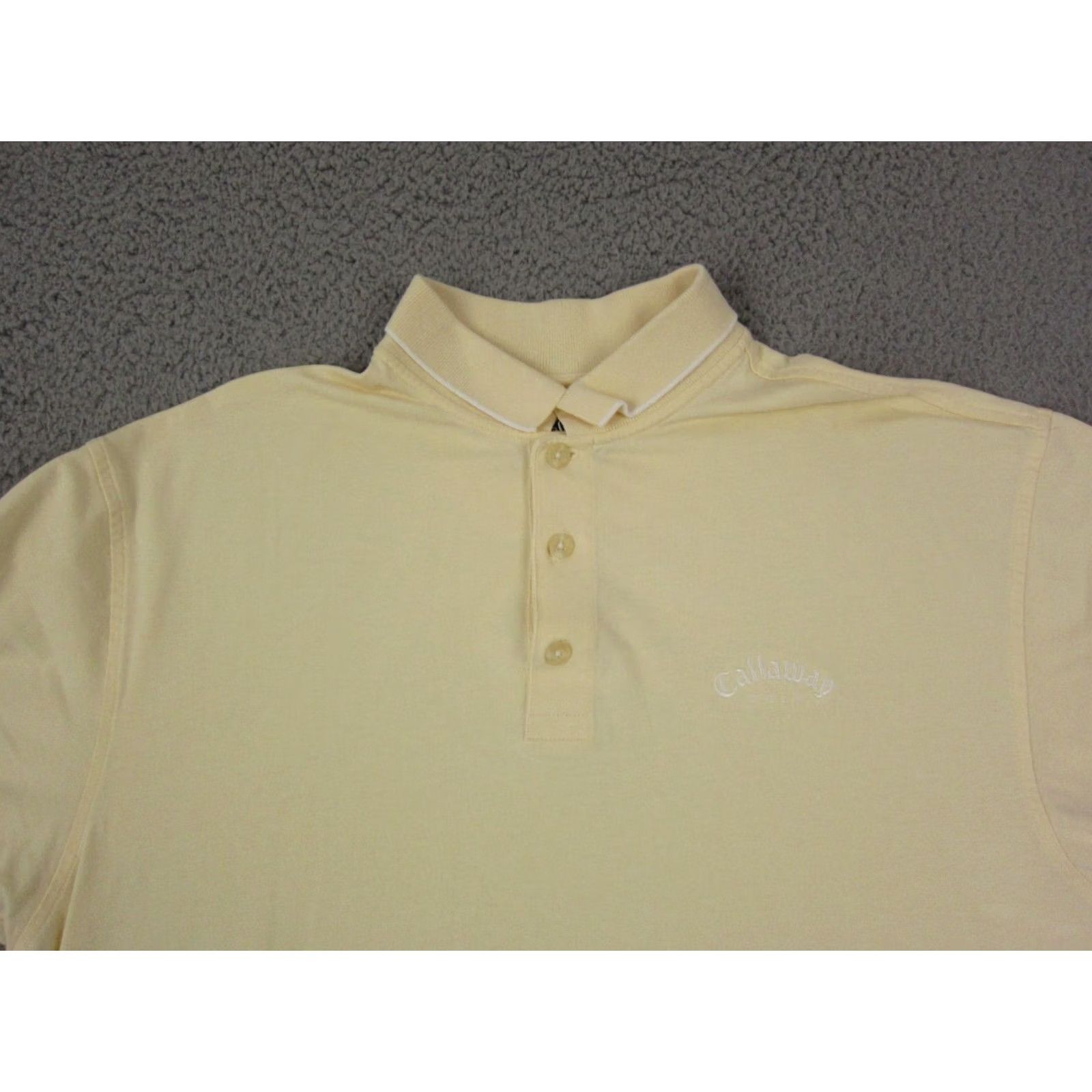 Callaway VINTAGE Callaway Golf Shirt Adult Medium Yellow Mens 90s Disco Leisure Y2K Size US M / EU 48-50 / 2 - 2 Thumbnail