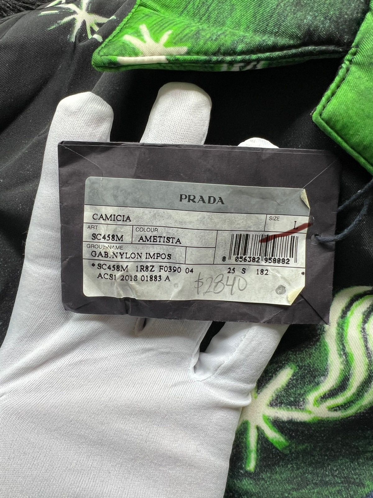 Prada Impossible True Love Padded Nylon Shirt Fall 2018 Size US L / EU 52-54 / 3 - 8 Thumbnail