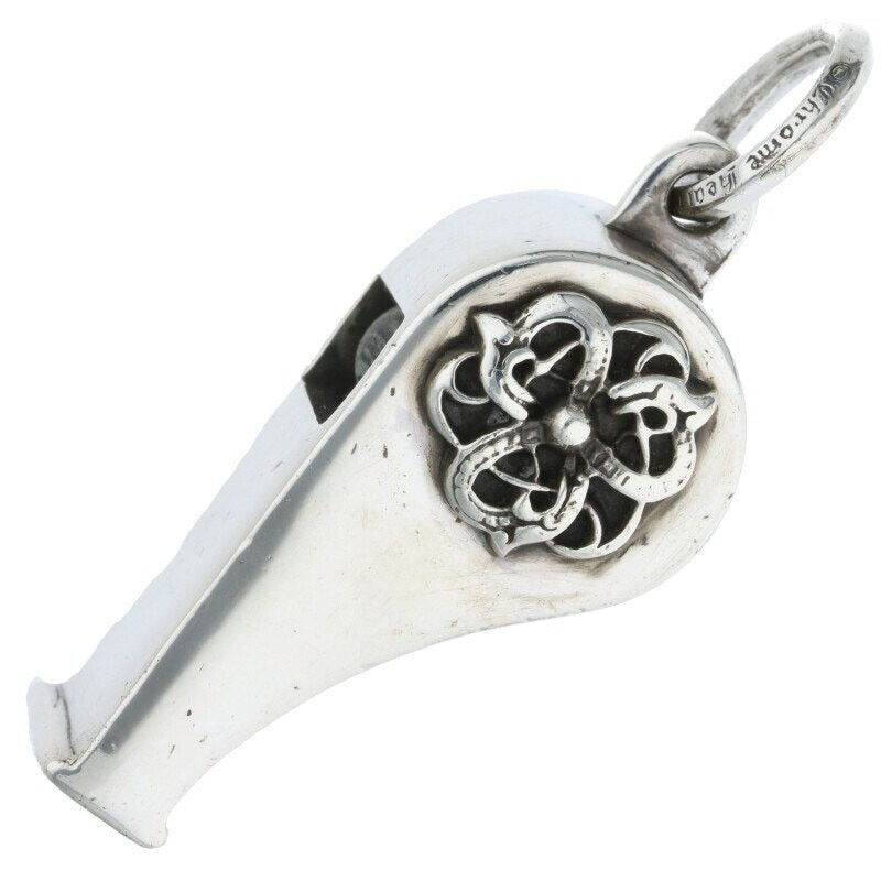 Chrome Hearts Whistle Pendant Necklace Silver