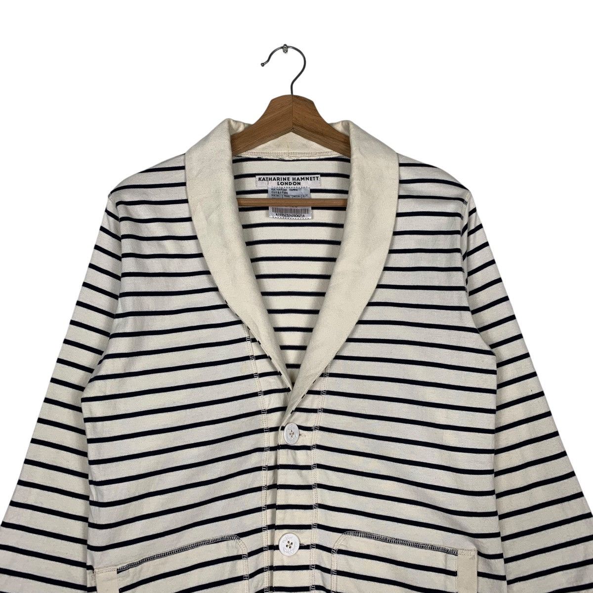 Katharine Hamnett London Katherine Hamnett London Stripe Jacket Size L / US 10 / IT 46 - 2 Thumbnail