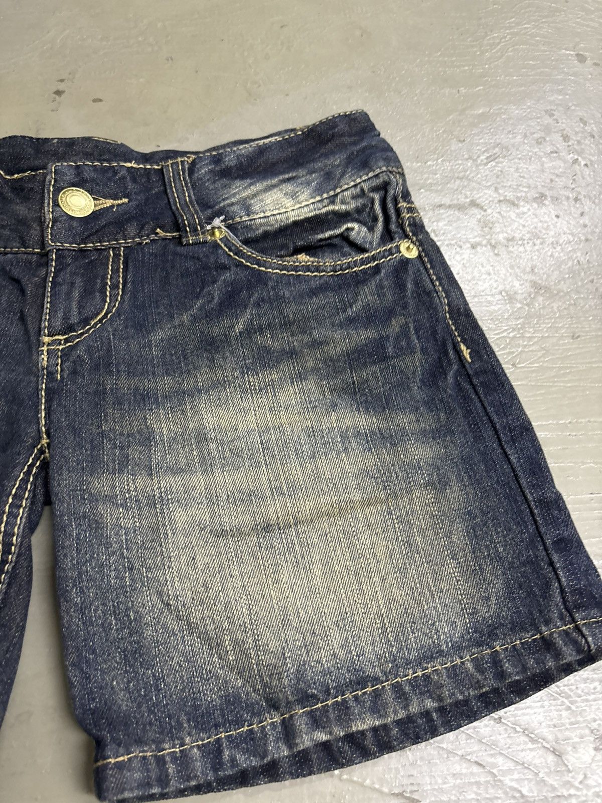 Hysteric Glamour Y2K Glamour Vintage Sexy Faux Fur Denim Super Mini Shorts Size 30" / US 8 / IT 44 - 3 Thumbnail
