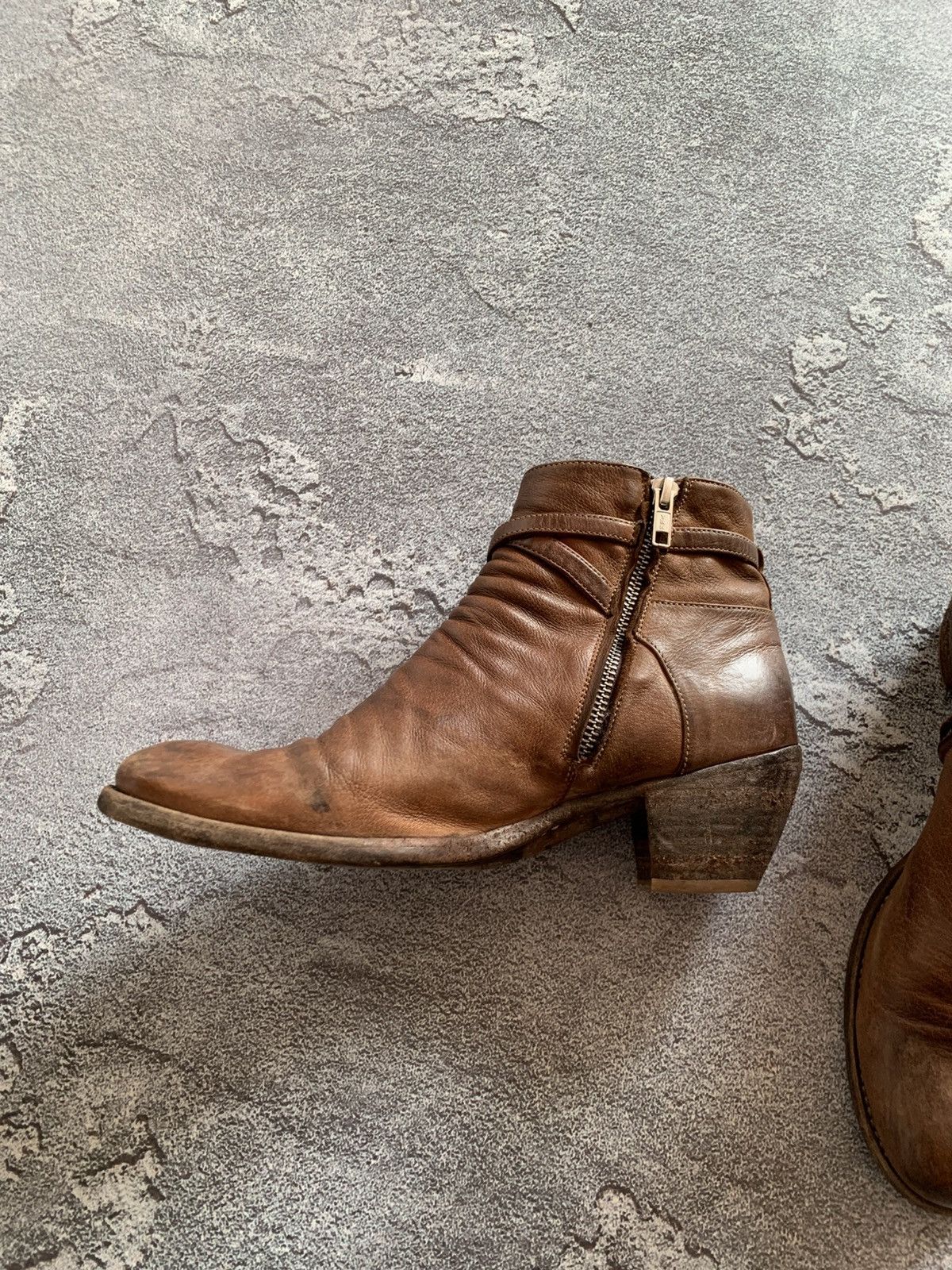 Leather × Officine Creative Officine Creative Brown Leather Avant Garde Boots size 40 Size US 10 / IT 40 - 4 Thumbnail