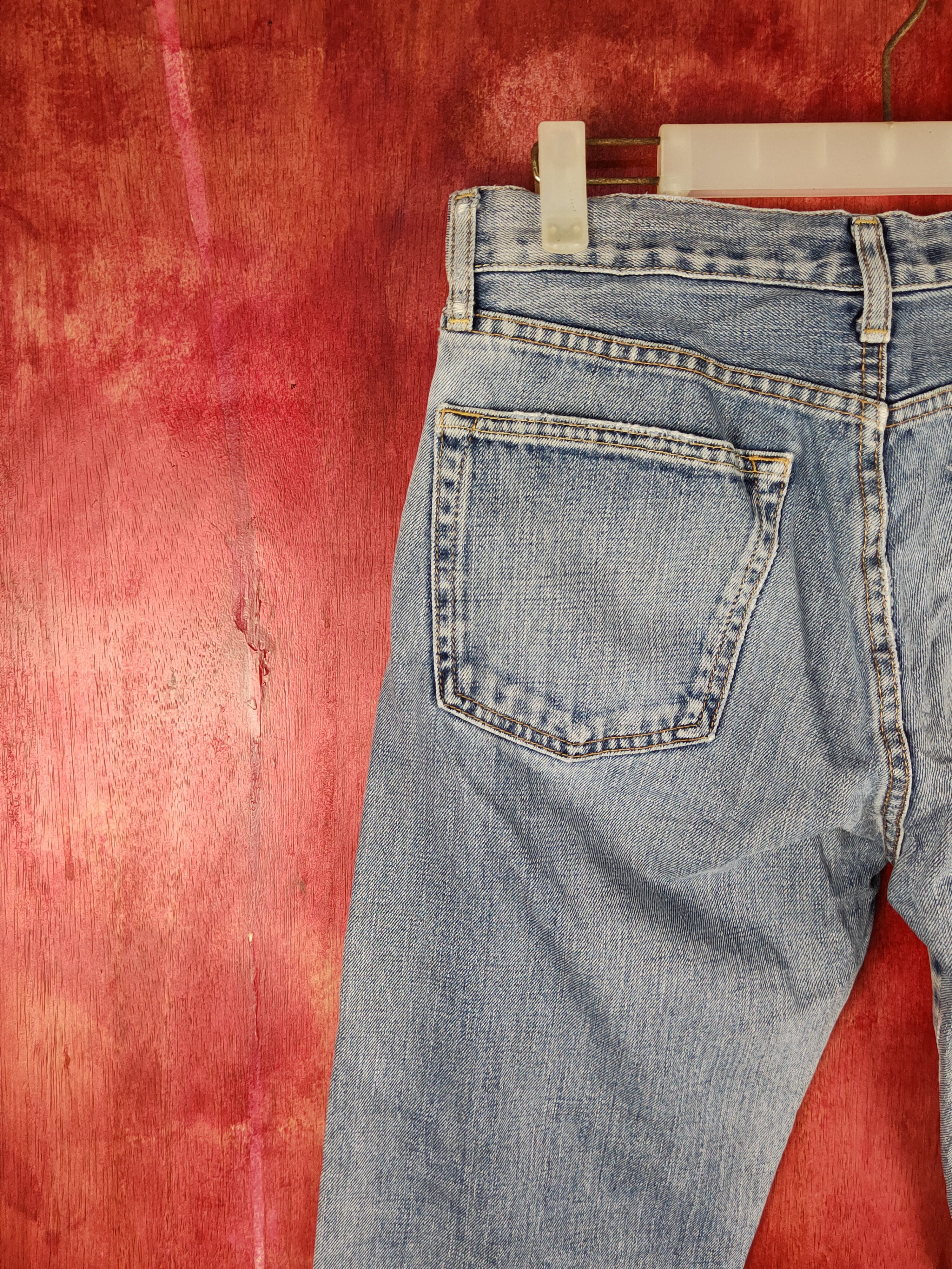 Japanese Brand Uniqlo vintage Blue Distressed jeans Denim pants #S1680 Size US 30 / EU 46 - 8 Thumbnail