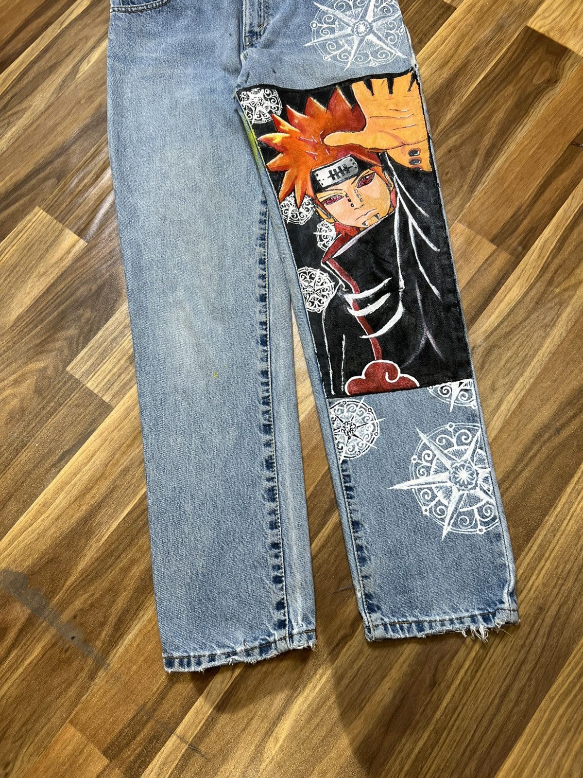 Levi's Crazy vintage levis 550 hand made pain naruto Size US 29 - 3 Thumbnail
