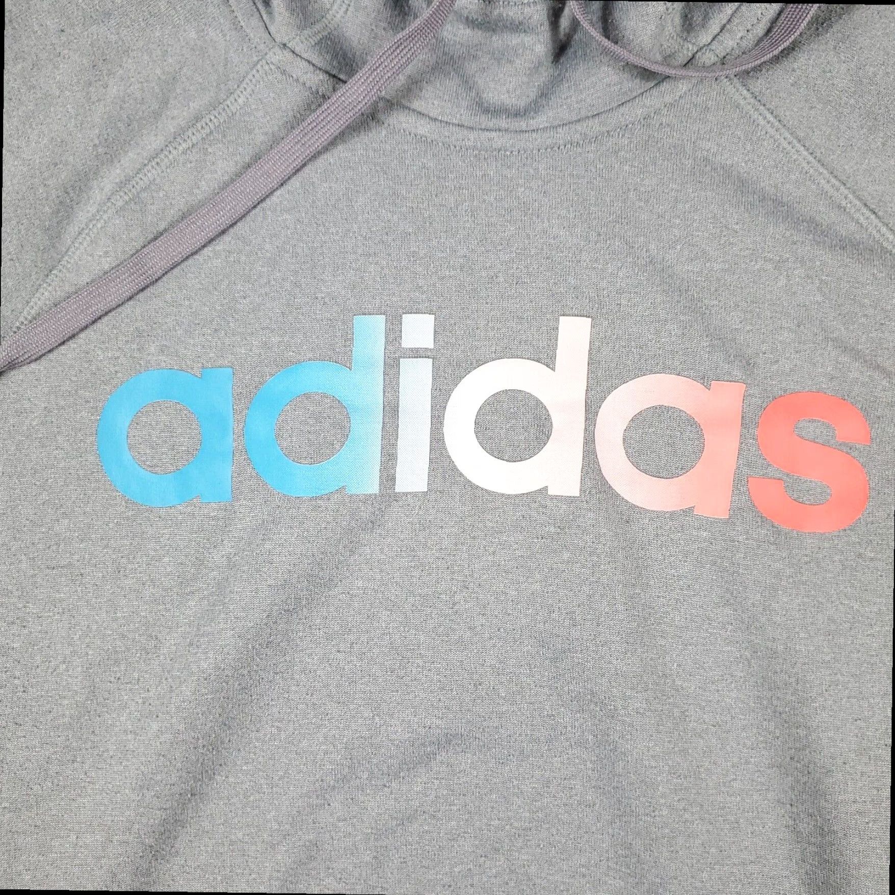 Adidas Adidas Women's Large Gray Pullover Hoodie Sweatshirt Ladies Size L / US 10 / IT 46 - 2 Thumbnail
