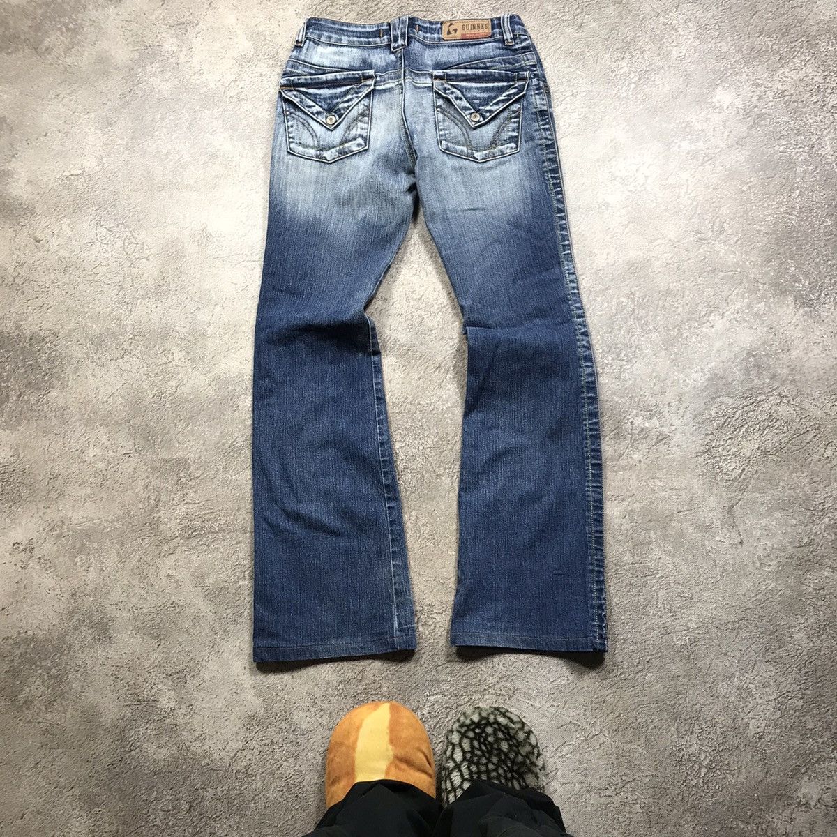 Vintage Vintage 90s Distressed Baggy Jeans Grunge Thrashed Dark Wash Size 28" / US 6 / IT 42 - 4 Thumbnail
