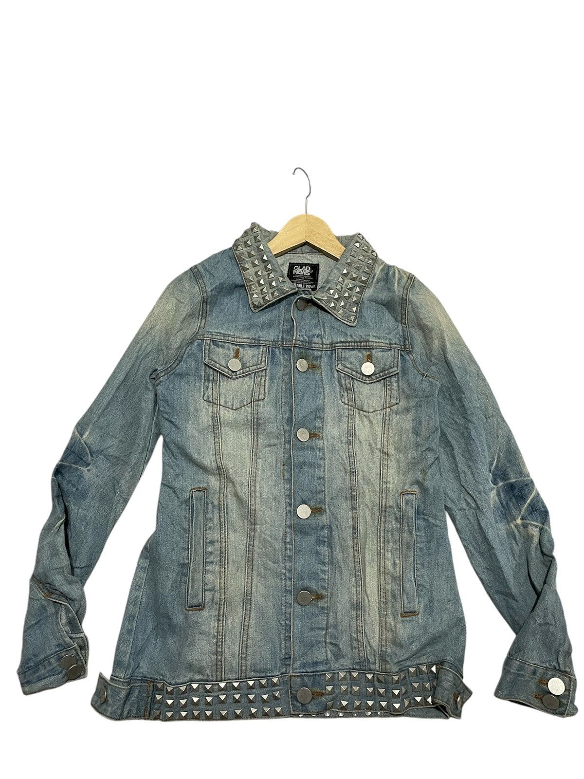 Japanese Brand GLAD NEWS DENIM JACKET Crazy skull Size US S / EU 44-46 / 1 - 8 Thumbnail