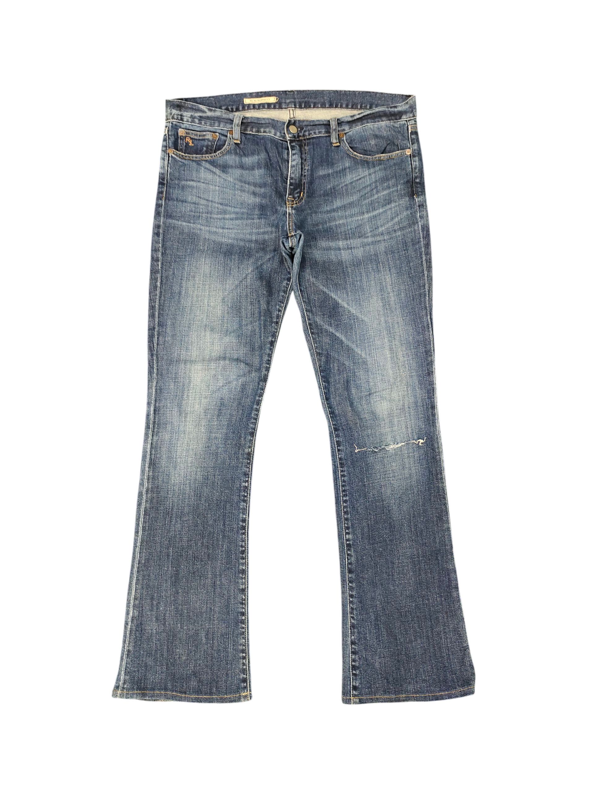 Polo Ralph Lauren RL Slim Bootcut Distress Flare Denim Jeans