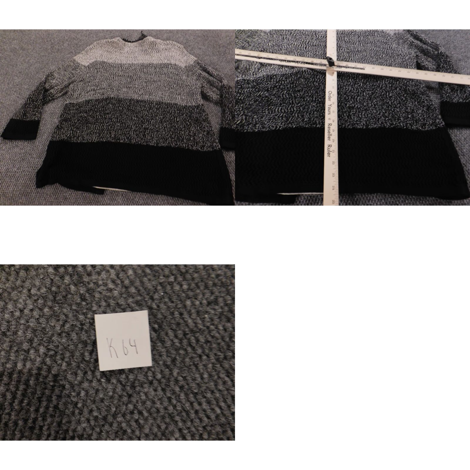 Vintage Alfred Dunner Womens Sweater Medium Gray Pullover Crew Neck Long Sleeve Stretch Brushed Knit Button Accent Casual Modern American Pattern Solid ķ Size M / US 6-8 / IT 42-44 - 8 Thumbnail