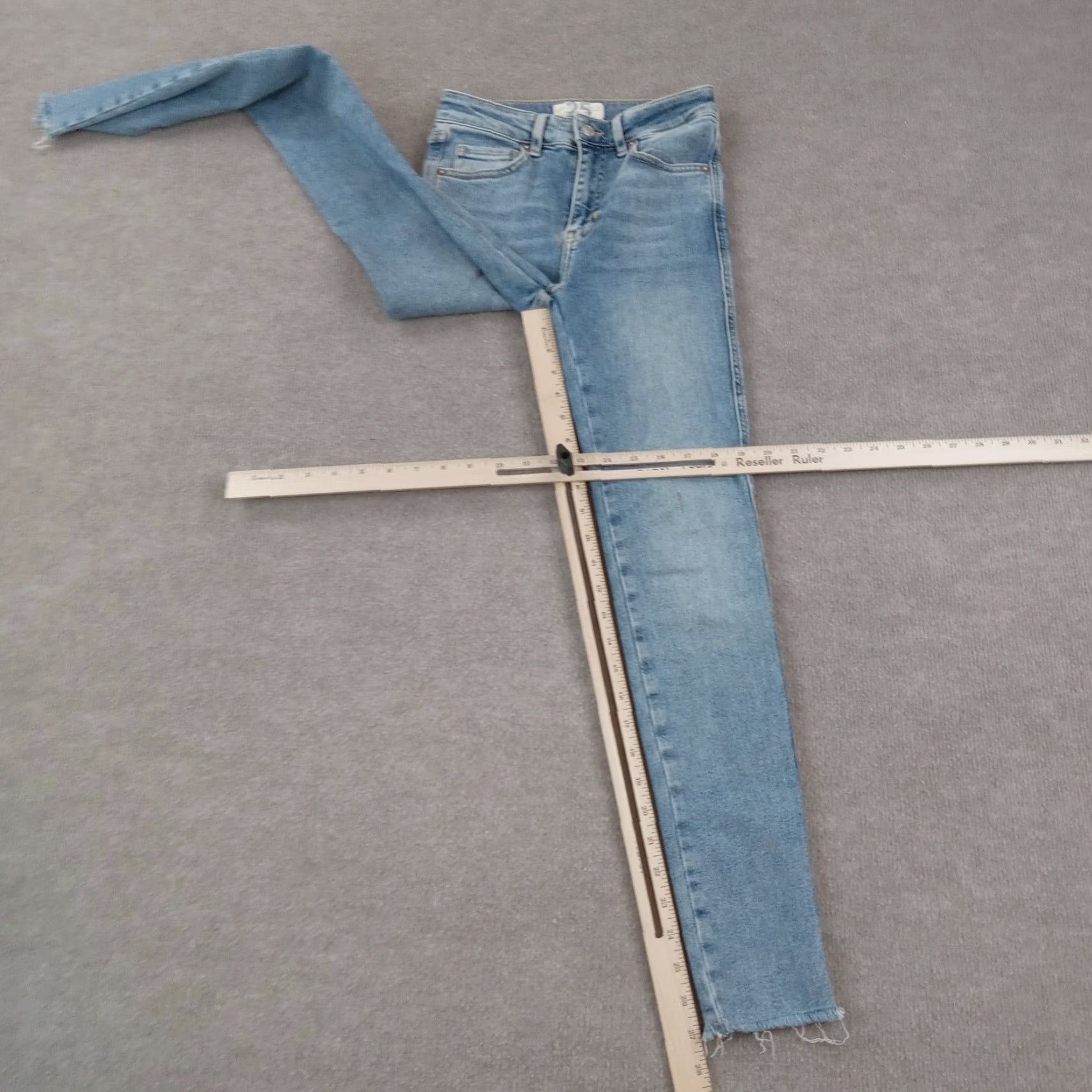 Vintage We The Free Women's Blue Denim Skinny Jeans Size 25 Stretch Casual Size 42" / US 20 - 2 Thumbnail