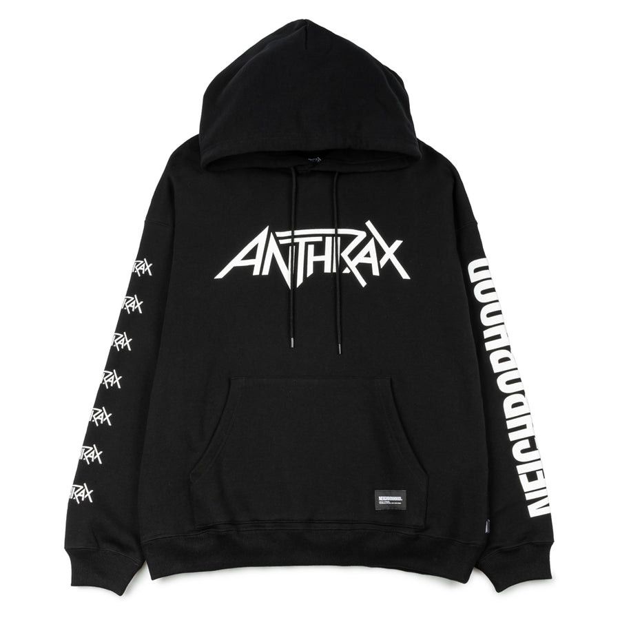 image of Neighborhood x Rock Band Anthrax Ls-2 Sweatparka Black, Men's (Size Medium)