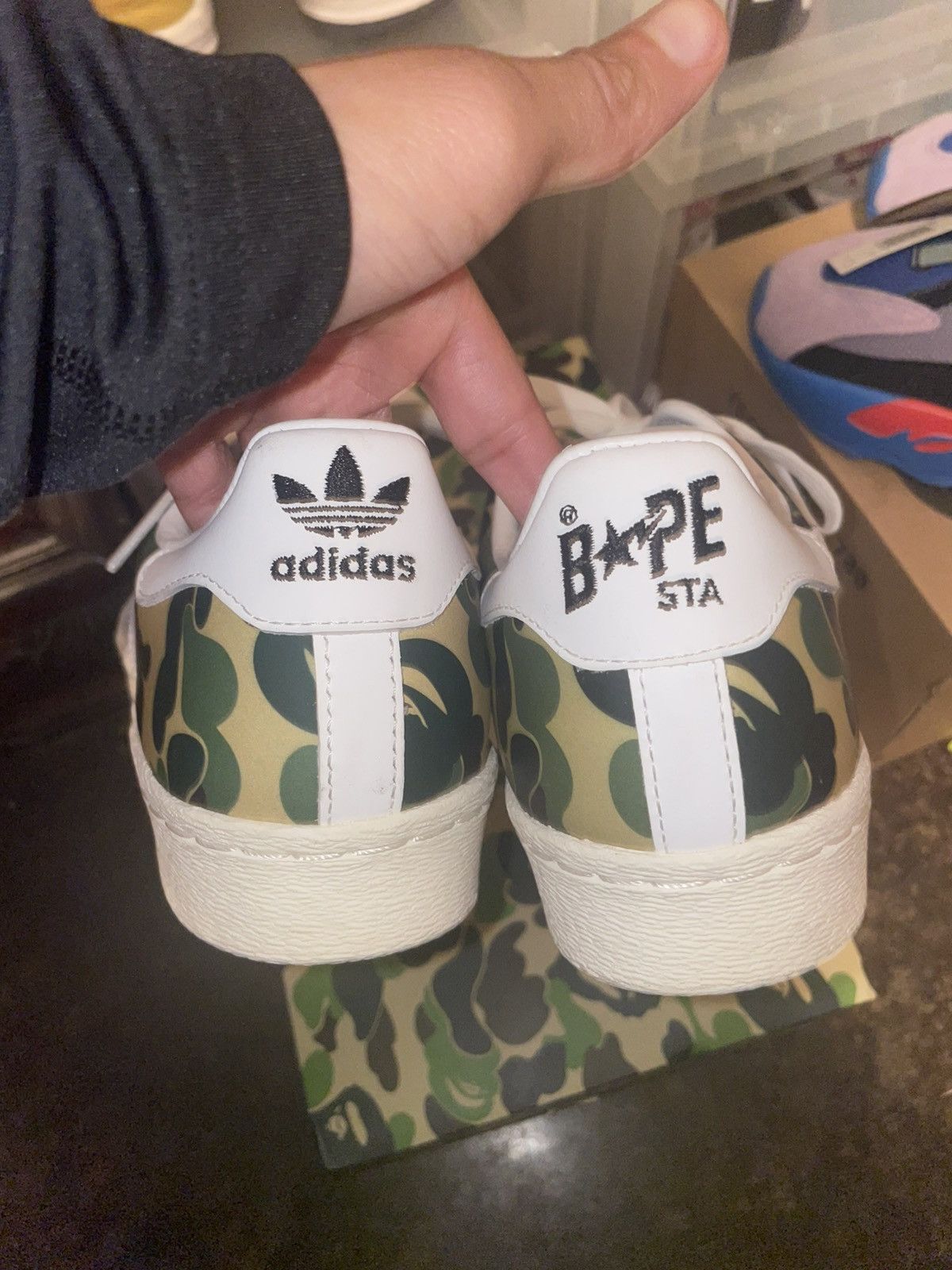 Adidas × Bape Adidas Superstar Bape ABC Camo Green Size US 7.5 / EU 40-41 - 4 Thumbnail