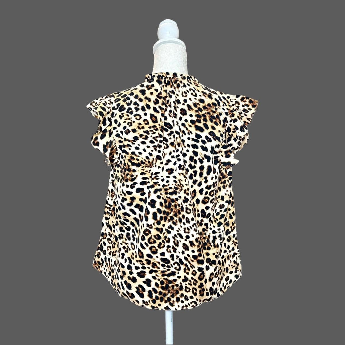 Nanette Lepore Nanette Lepore Women’s Khloe Cheetah Print Blouse Sz M Size M / US 6-8 / IT 42-44 - 6 Thumbnail