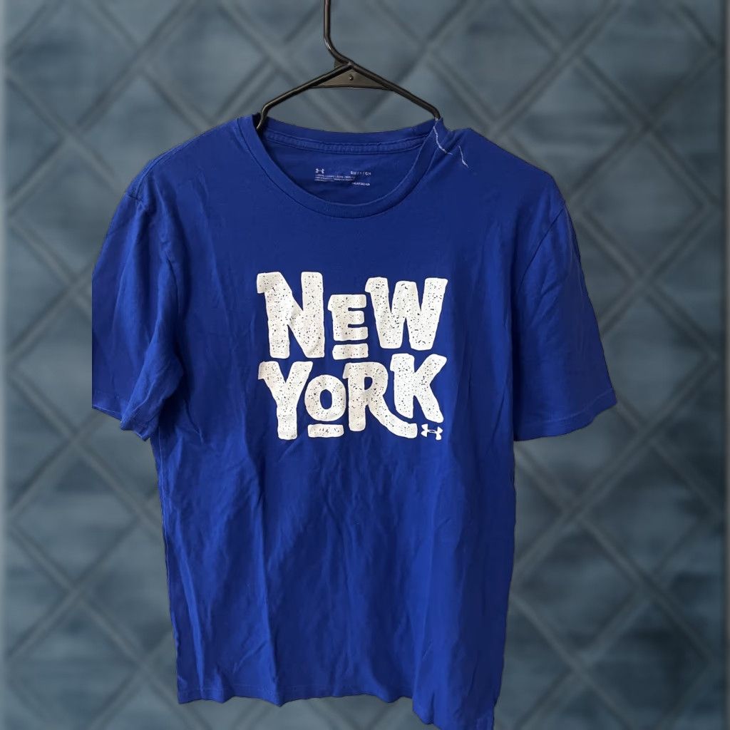 Under Armour Men's Under Armour Short Sleeve Blue T-Shirt Tag Size S Loose heatgear Flaw Size US S / EU 44-46 / 1 - 1 Thumbnail