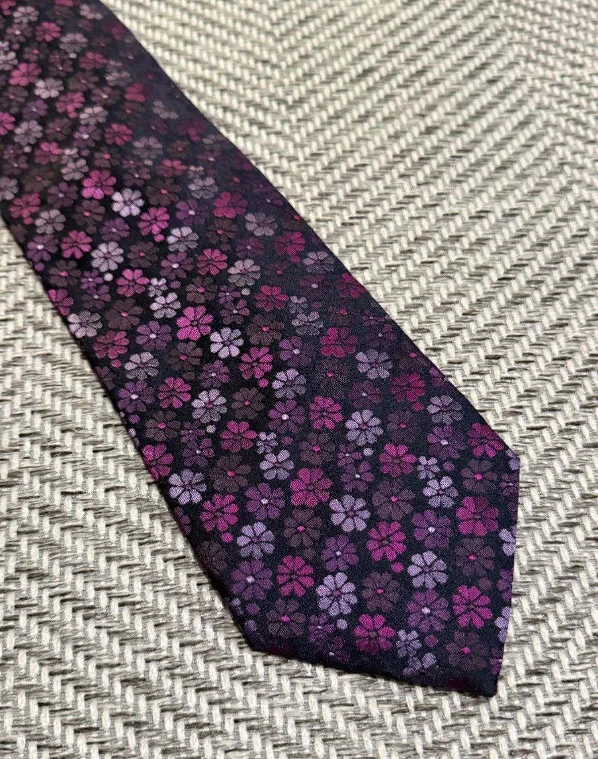 Jean Paul Gaultier Jean Paul Gaultier Purple Floral All-Over Tie K24 Size ONE SIZE - 1 Thumbnail
