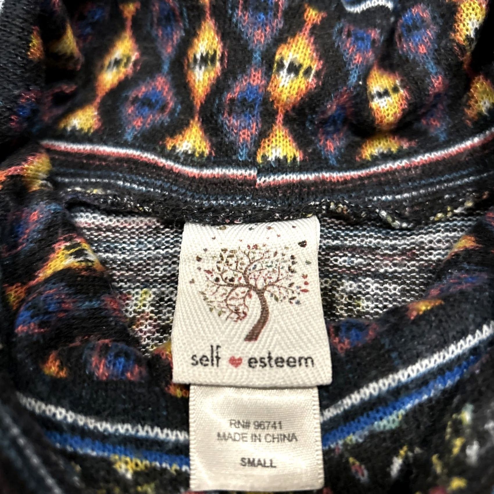 Vintage Self Esteem Shirt Women's Small Long Sleeve Cowl Neck W/pockets B22 Size S / US 4 / IT 40 - 2 Thumbnail