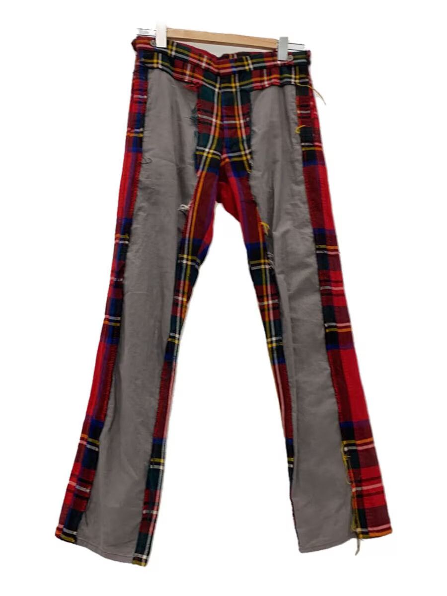 Comme des Garcons Homme Plus AD2000 Reconstructed Tartan Check Pants Size US 30 / EU 46 - 1 Thumbnail