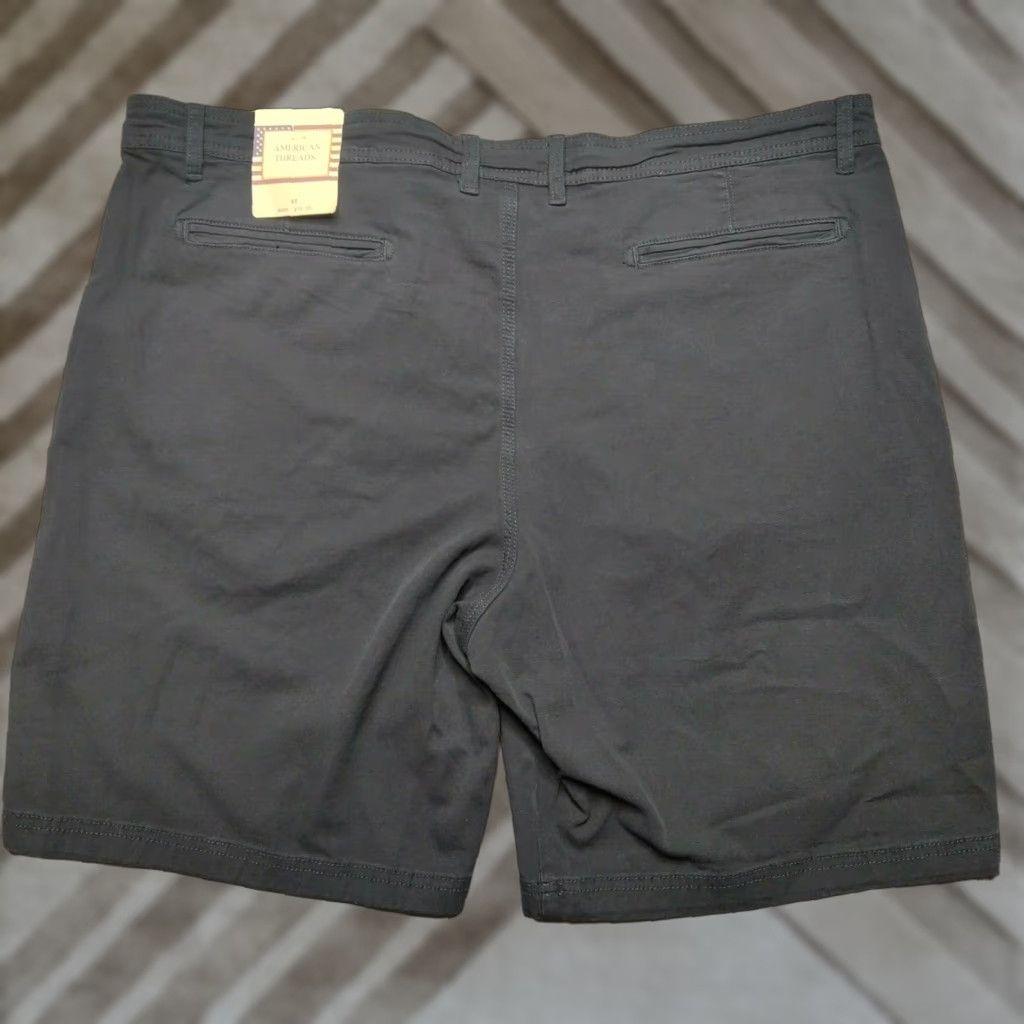 Vintage American Threads Men Shorts 40 Black Garment Dye Cotton Stretch 9" NEW MSRP 0 Size US 40 / EU 56 - 1 Thumbnail