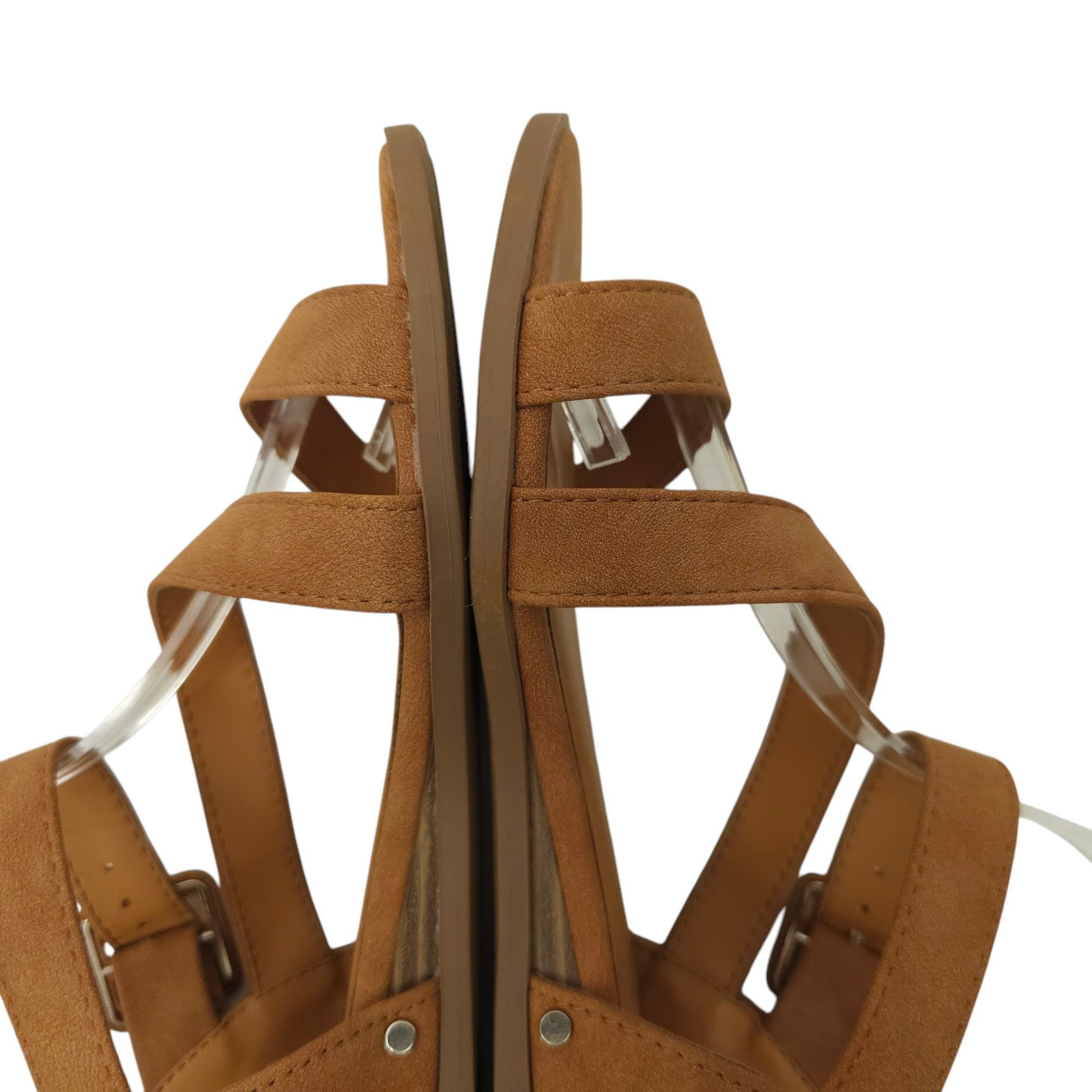 Other Solanz Sydney Strappy Sandals Womens 7 M Buckle Faux Leather Size US 7 / IT 37 - 14 Thumbnail
