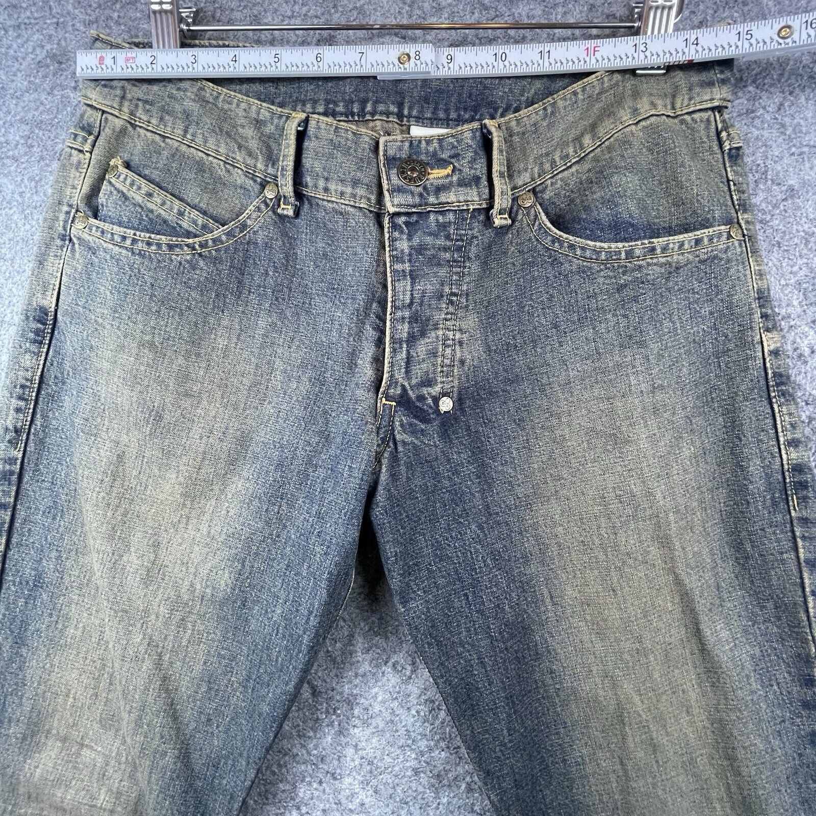 RUFSKIN Rufskin Jeans Mens 30 Dirty Wash Straight 6 Pocket Low Rise Size US 30 / EU 46 - 6 Thumbnail