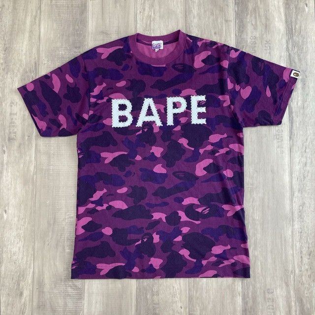 Bape × Swarovski Swarovski × BAPE LOGO T-shirt purple camo a bathing ape NIGO Size US M / EU 48-50 / 2 - 2 Thumbnail