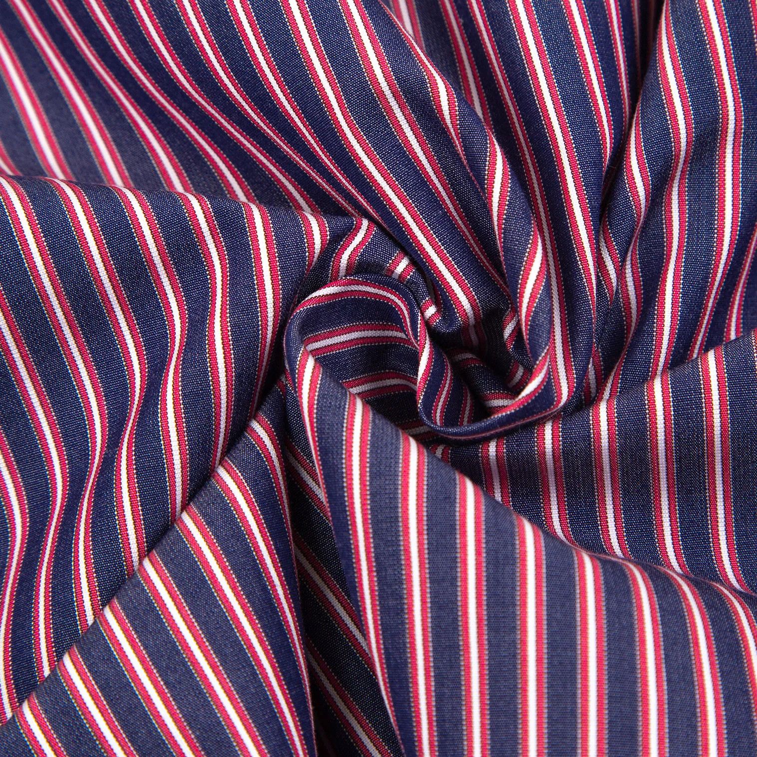 Junya Watanabe Striped Panel Shirt in Navy and Red, Size XS Size US XS / EU 42 / 0 - 15 Thumbnail