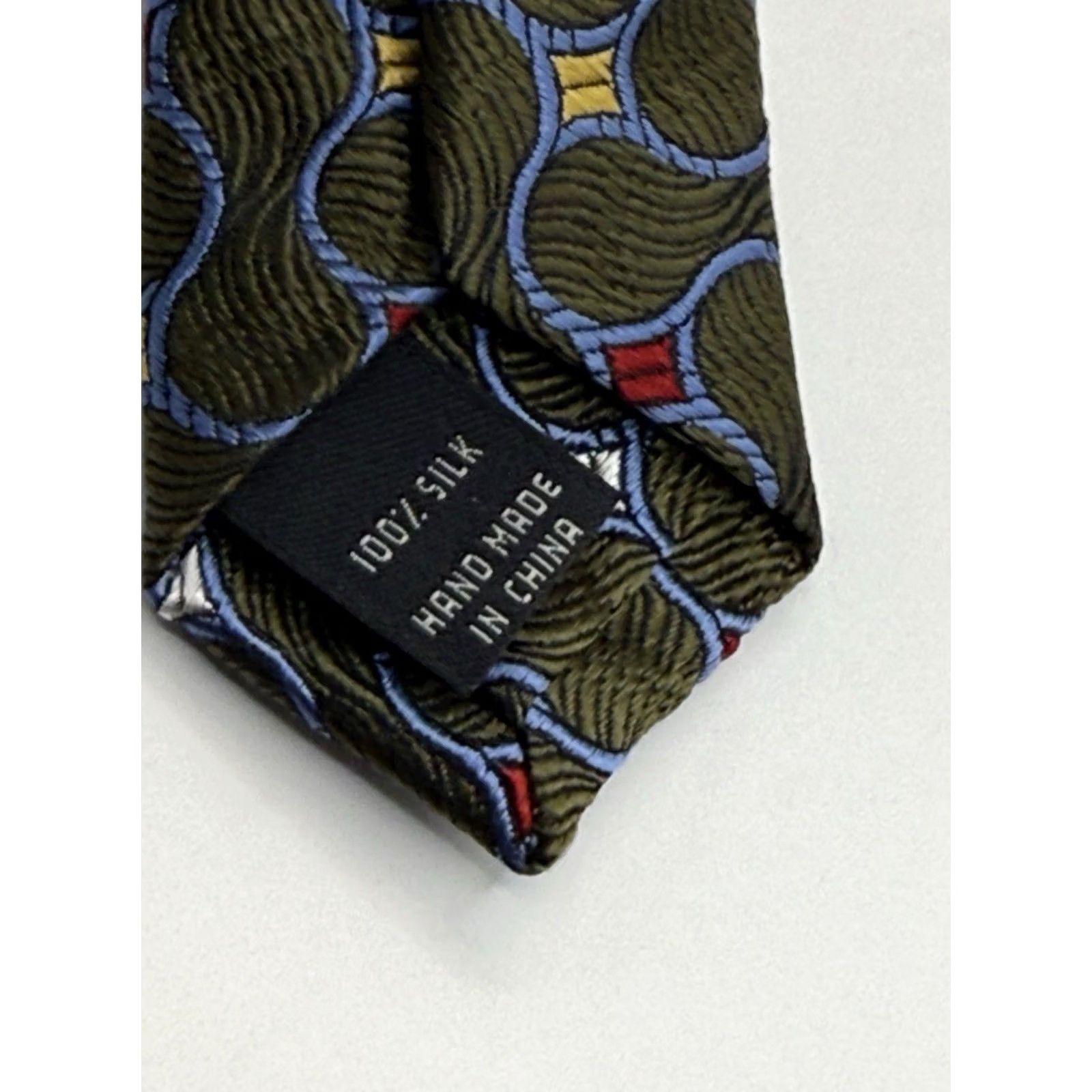 Jos. A. Bank JOS A BANK Signature Collection Tie, 100% Silk, Geometric Pattern, Multicolor, NWT, Logo, Men, One Size Size ONE SIZE - 6 Thumbnail