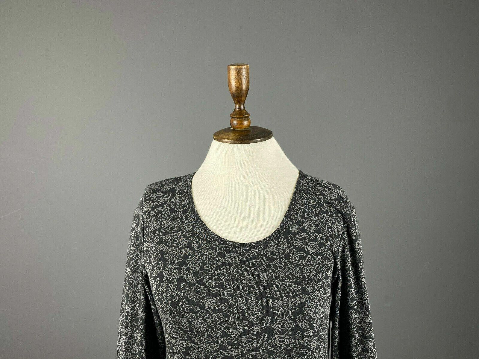 Designer Deerberg by Oska Gray Floral Floral Pullover Sweater Size S Size S / US 4 / IT 40 - 2 Thumbnail