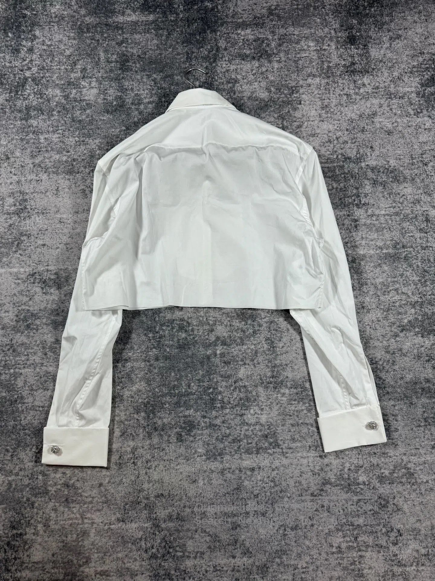 Miu Miu Miu Miu White Crystal Button Shirt| Size S / US 4 / IT 40 - 2 Thumbnail