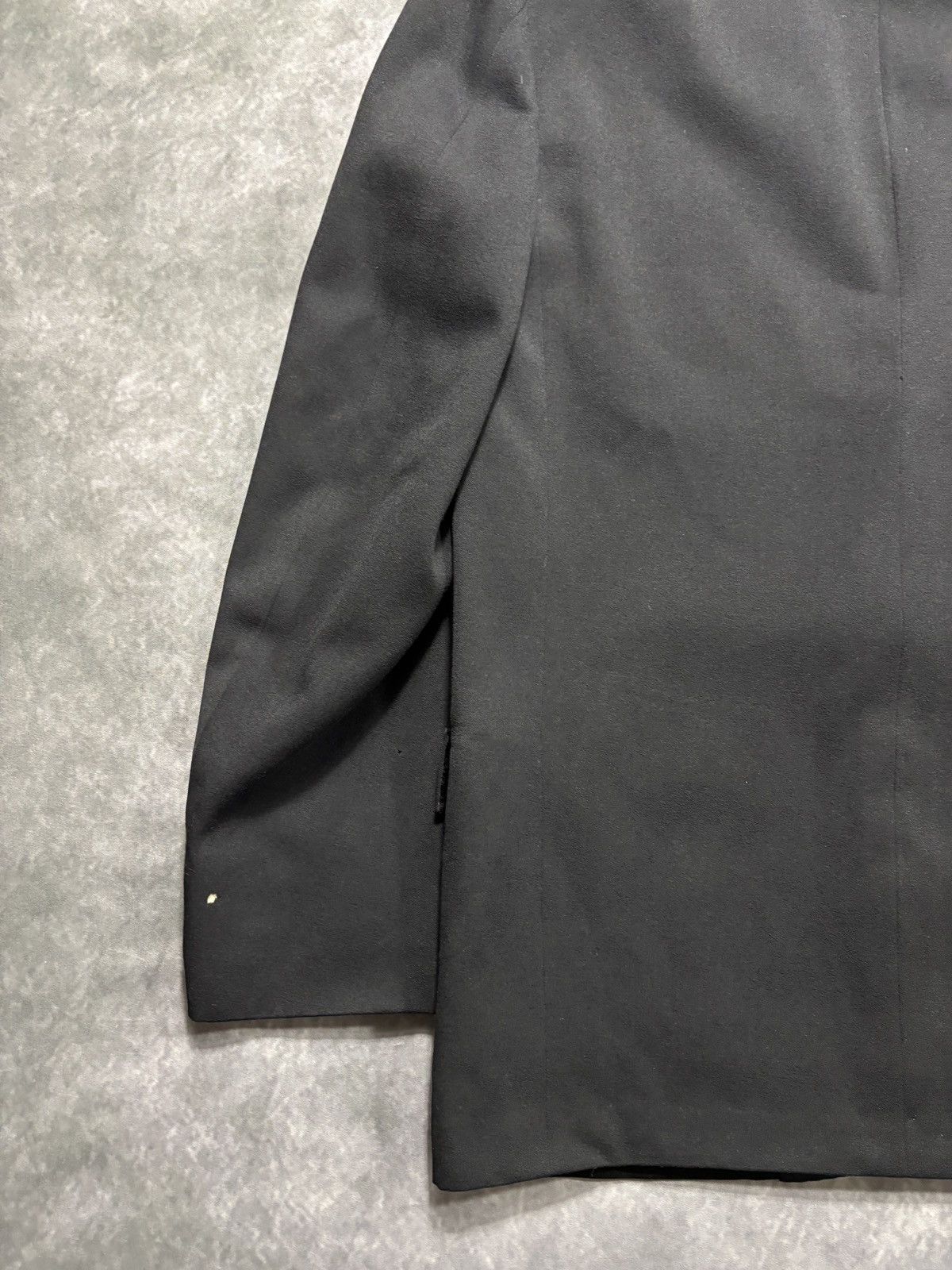 Givenchy 1950s Suit Jacket True Vintage Wool Blazer Tuxedo Heavy Size 40R - 11 Thumbnail