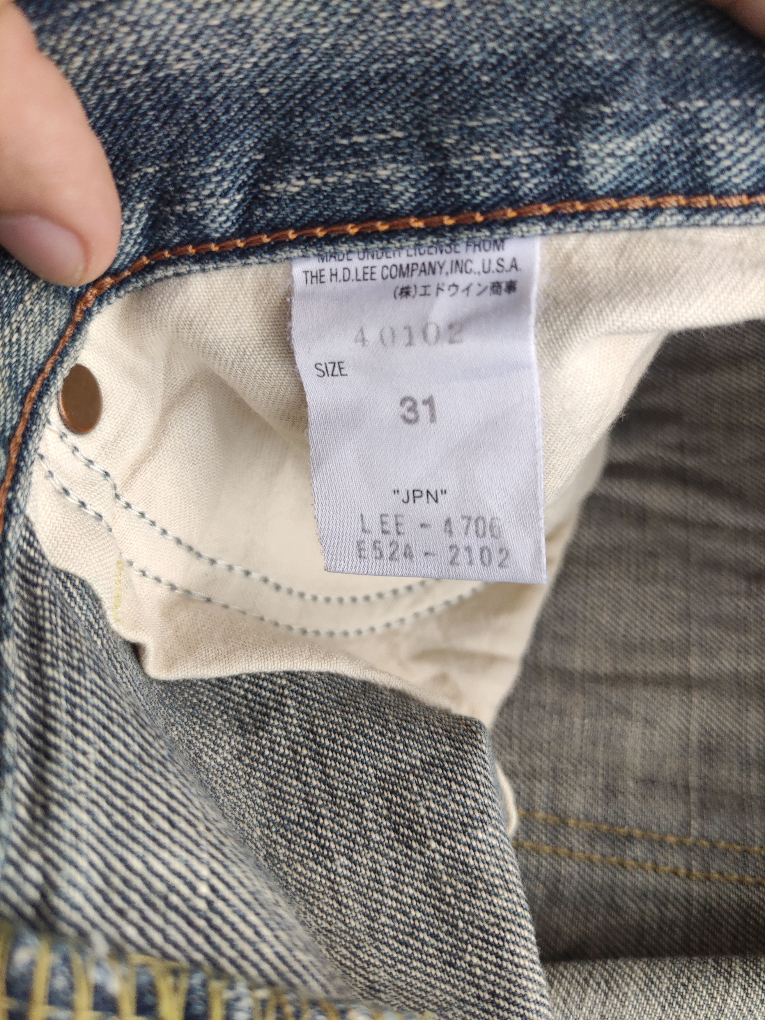 Lee Vintage Lee Jean Flare Rusty Distressed Denim Size US 33 - 7 Thumbnail