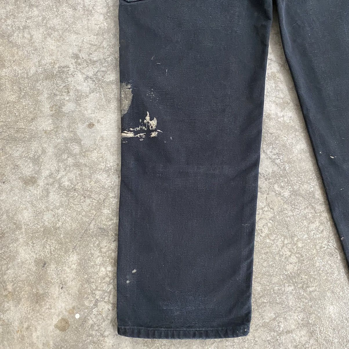 Carhartt VTG Carhartt Double Knee Faded Black Stained Carpenter Pants Size US 31 - 19 Thumbnail