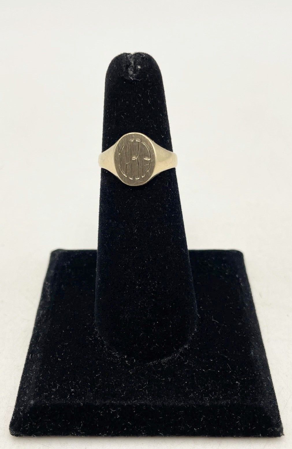 Vintage Vintage Gold Signet Ring 5.5 10k Oval Size ONE SIZE - 2 Thumbnail