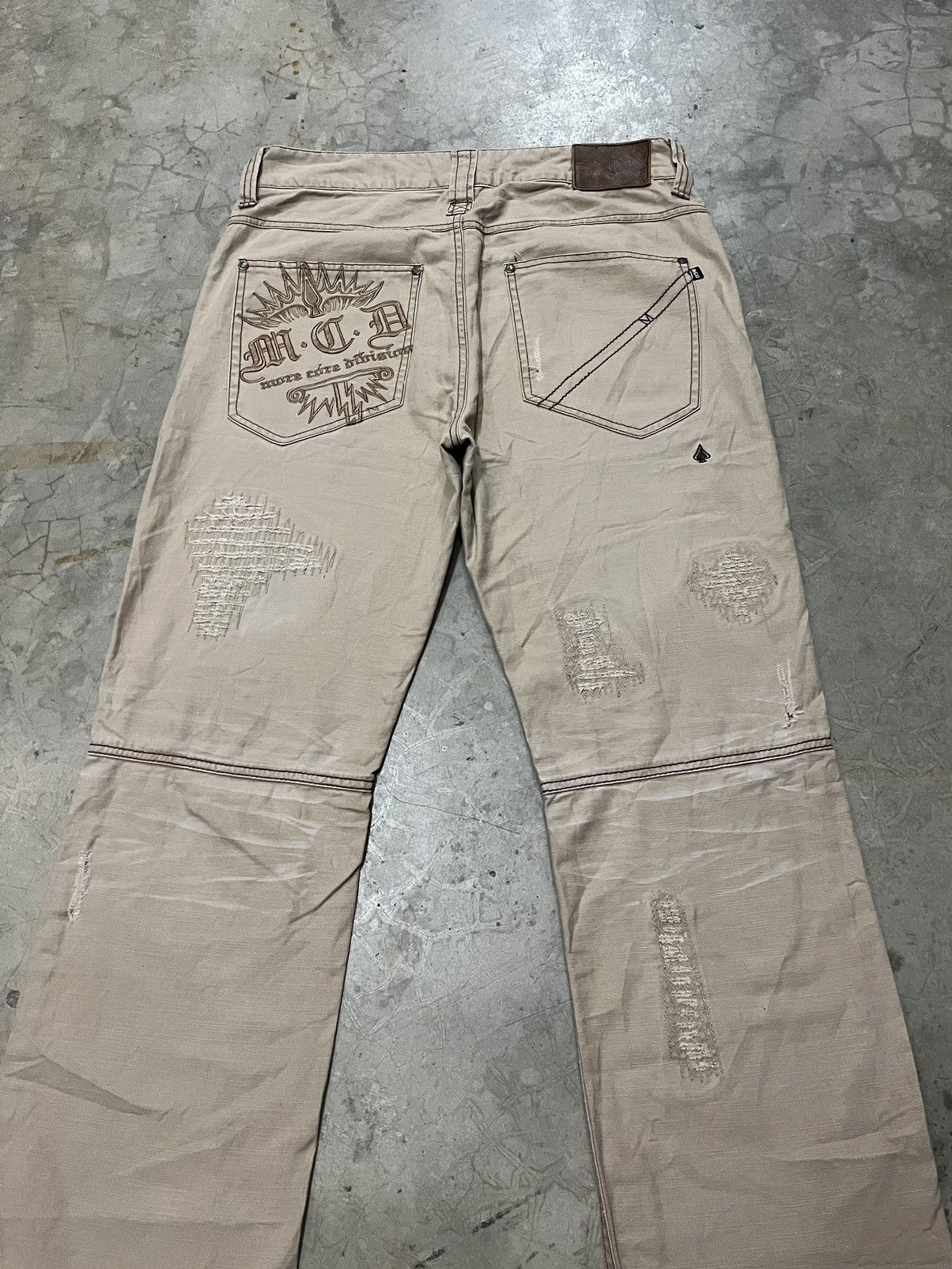 Hysteric Glamour MCD patchwork shashiko boro pant Size US 33 - 10 Thumbnail