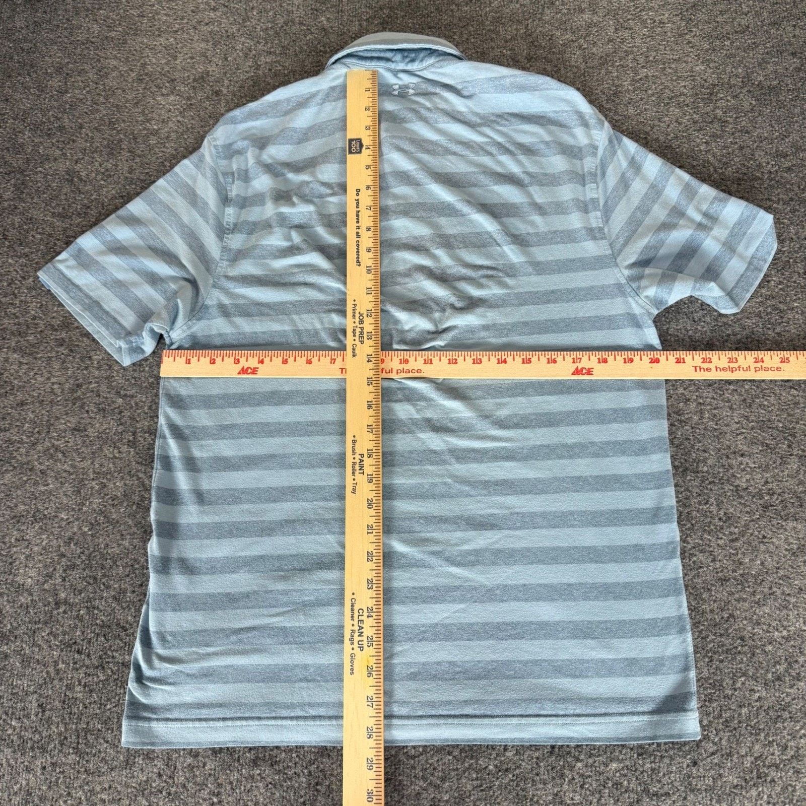 Under Armour Under Armour HeatGear Striped Polo Shirt Mens Medium Blue Size US M / EU 48-50 / 2 - 4 Thumbnail
