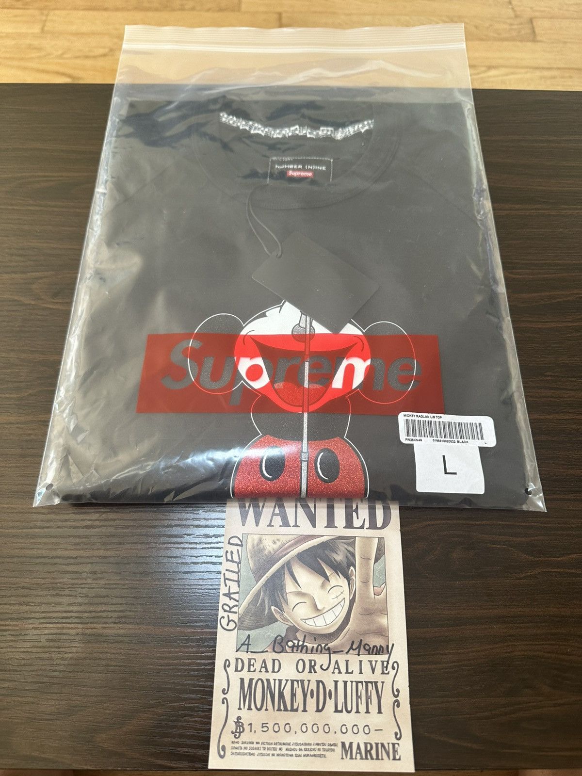 トップス Supreme Number (N)ine Mickey MouseRaglan Supreme®/Number (N)ine®/Mickey Mouse Raglan L/S Top - Shop