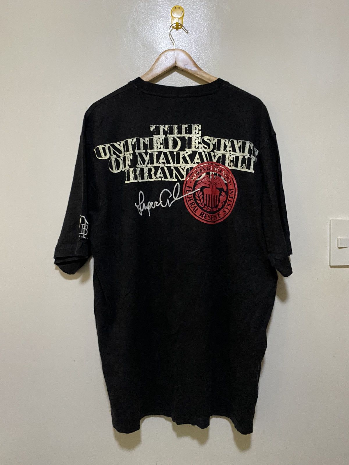 Rap Tees Makaveli Tupac $50 Dollar Bill Graphic Tee Size US XXL / EU 58 / 5 - 4 Thumbnail