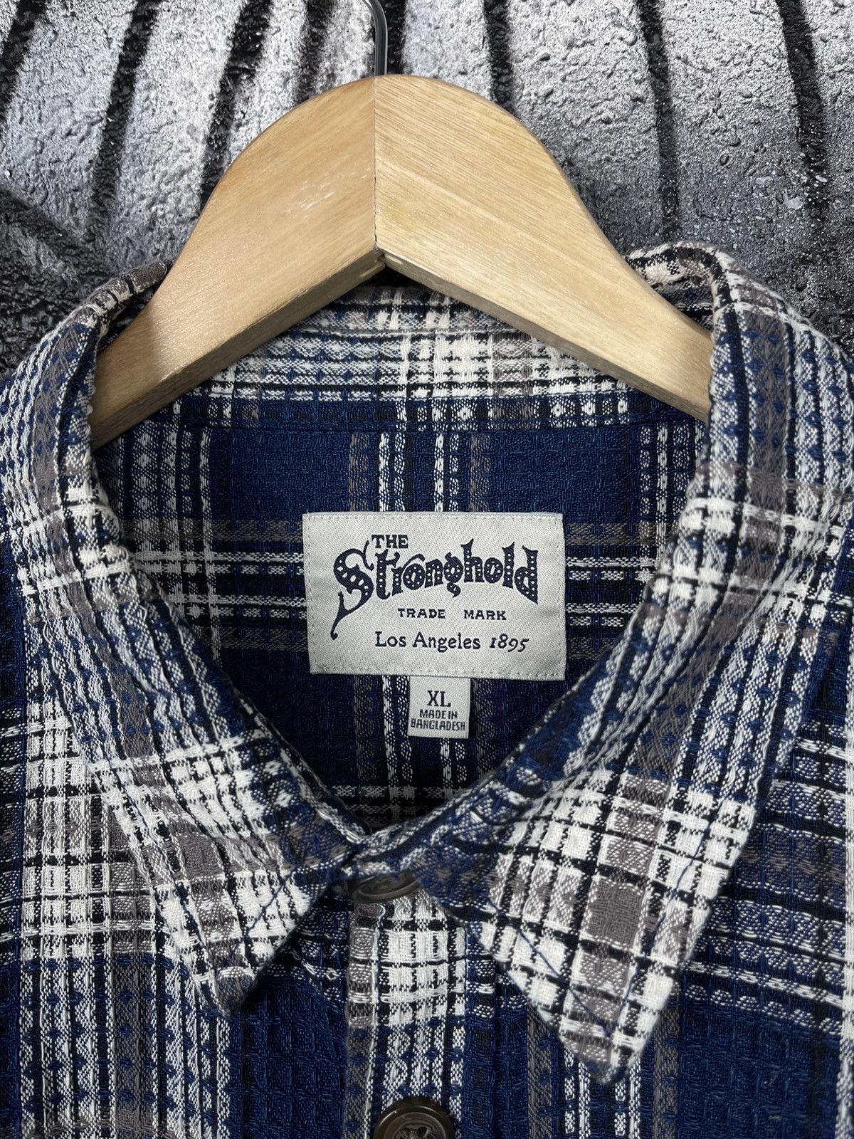 The Stronghold The Stronghold Plaid Knit Overshoot Shirt Men’s Size XL Size US L / EU 52-54 / 3 - 8 Thumbnail