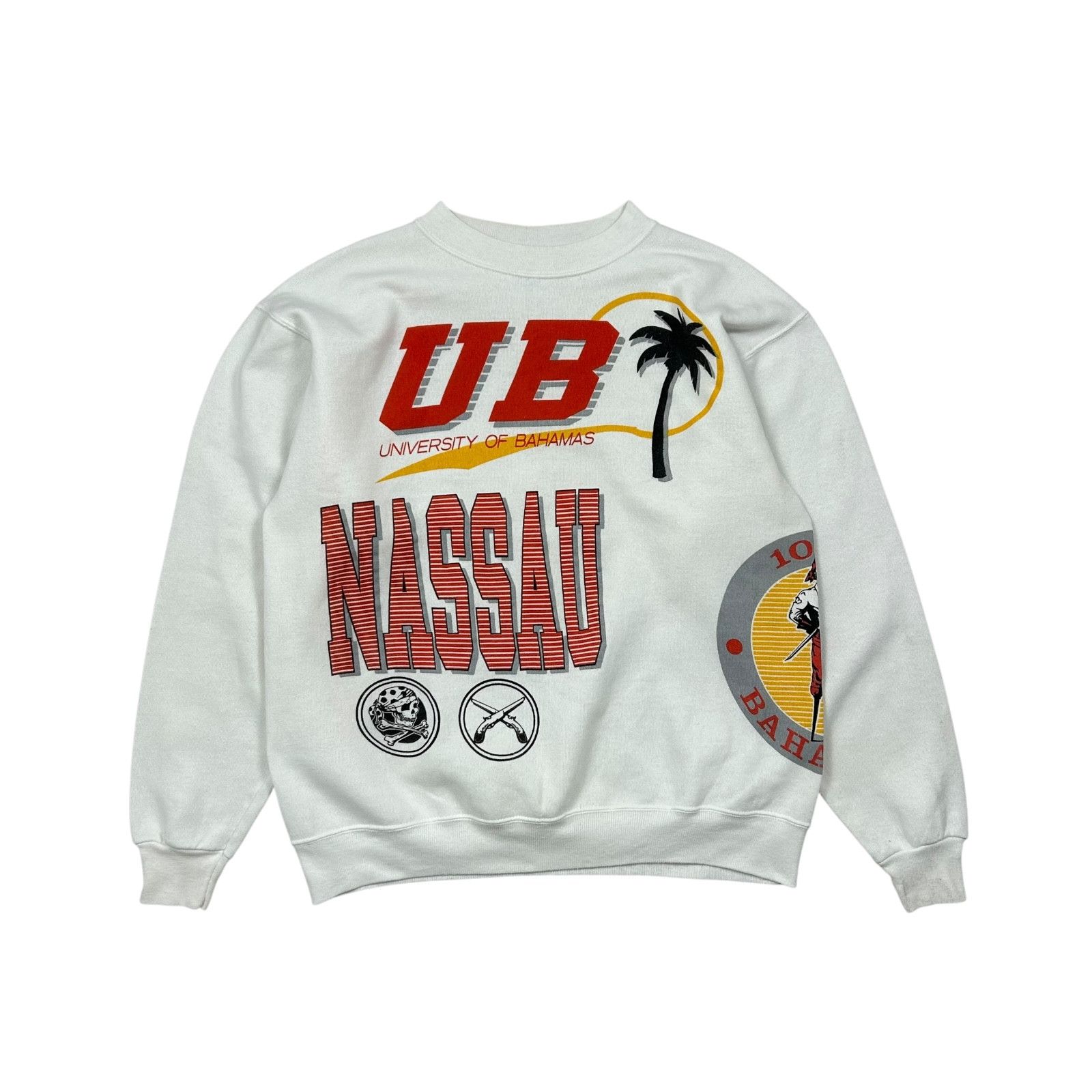 Vintage UNIVERSITY OF THE BAHAMAS NASSAU CARIBBEAN SWEATSHIRT AOP Size US M / EU 48-50 / 2 - 2 Thumbnail