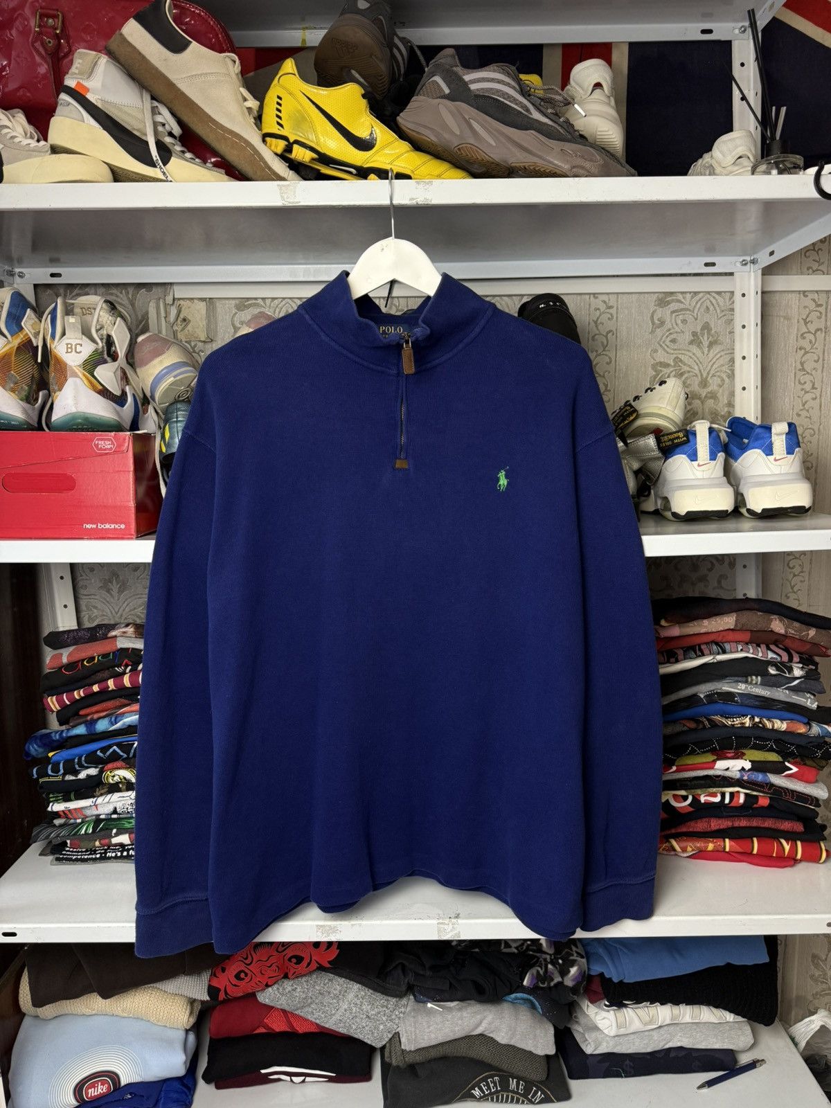 Polo Ralph Lauren Vintage Polo Ralph Lauren 1/4 Zip Sweatshirt Y2K Rare Size US XL / EU 56 / 4 - 1 Thumbnail