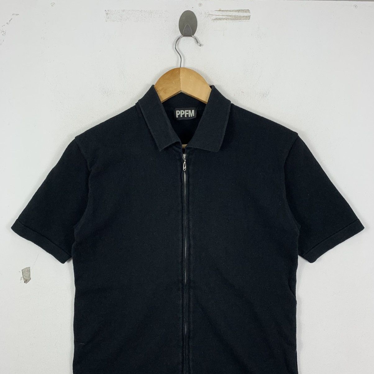 PPFM Vintage PPFM Punk Gothic Japanese Brand Zipper Polo Shirts Size US S / EU 44-46 / 1 - 3 Thumbnail