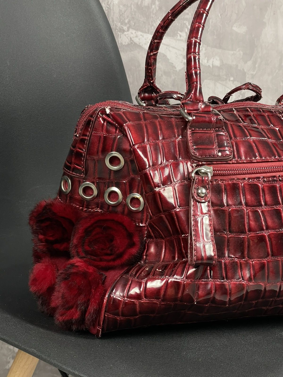 Japanese Brand Avant Garde Balenciaga Style Fur Crazy Opium Y2K Bag Size ONE SIZE - 8 Thumbnail