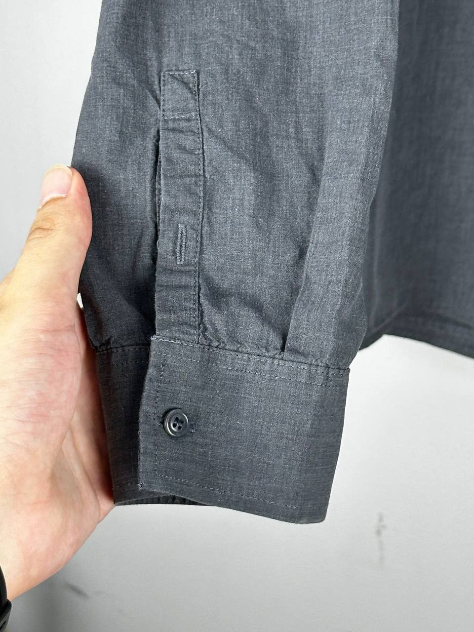Cos COS Dark Grey Denim Light Casual Shirt Size US L / EU 52-54 / 3 - 7 Thumbnail
