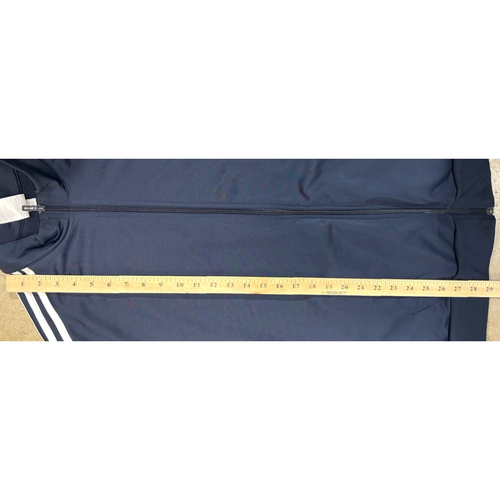 Adidas **Adidas 4X Plus Size Navy Blue Slim Fit Women's Warm-Up Jacket** User: Adidas 4X Plus Size Navy Blue Slim Fit Women's Warm-Up Jacket 3-Stripes Size XXL / US 16-18 / IT 52-54 - 8 Thumbnail