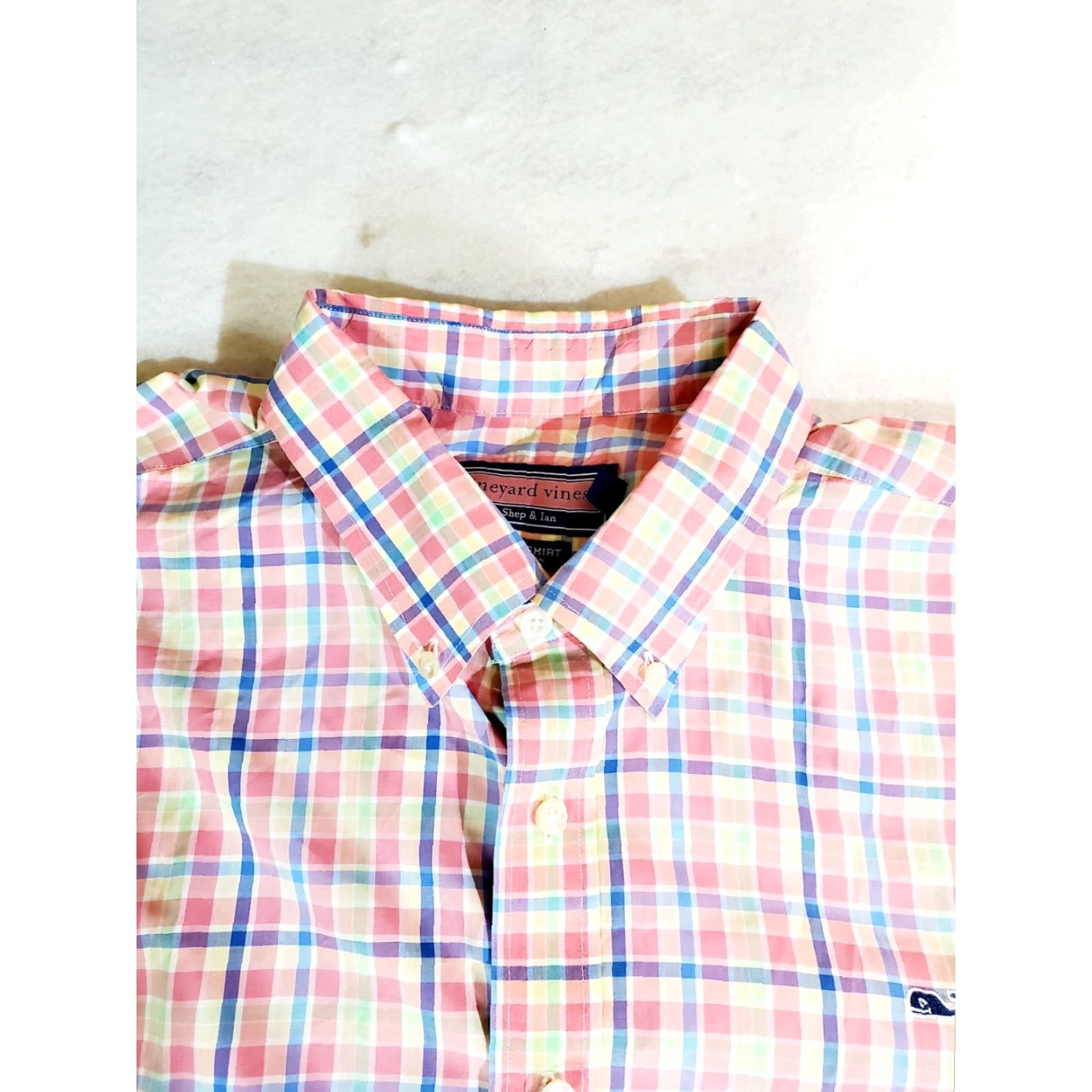 Vineyard Vines Vineyard Vines Signature Mens Multicolor Button Up Classic Fit Whale Shirt XL Size US XL / EU 56 / 4 - 4 Thumbnail