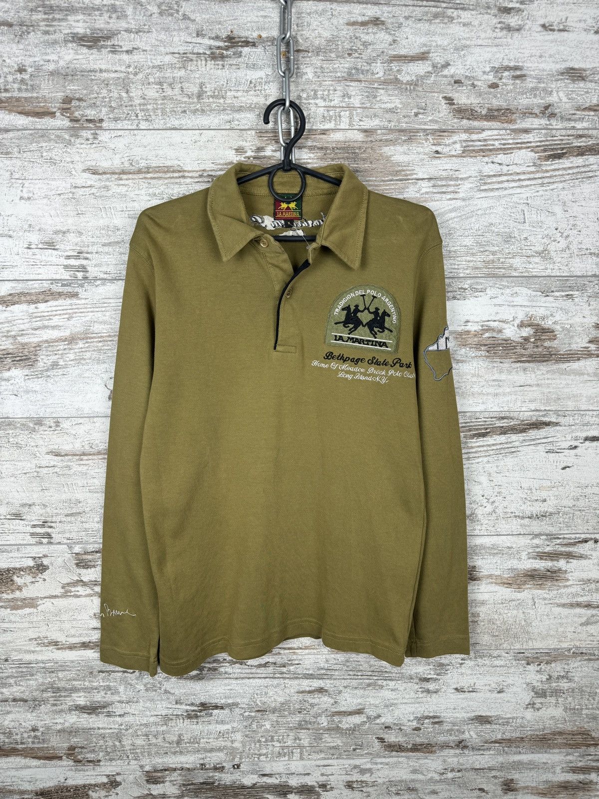 La Martina Mens Vintage La Martina longsleeve T-shirt tee Size US S / EU 44-46 / 1 - 3 Thumbnail