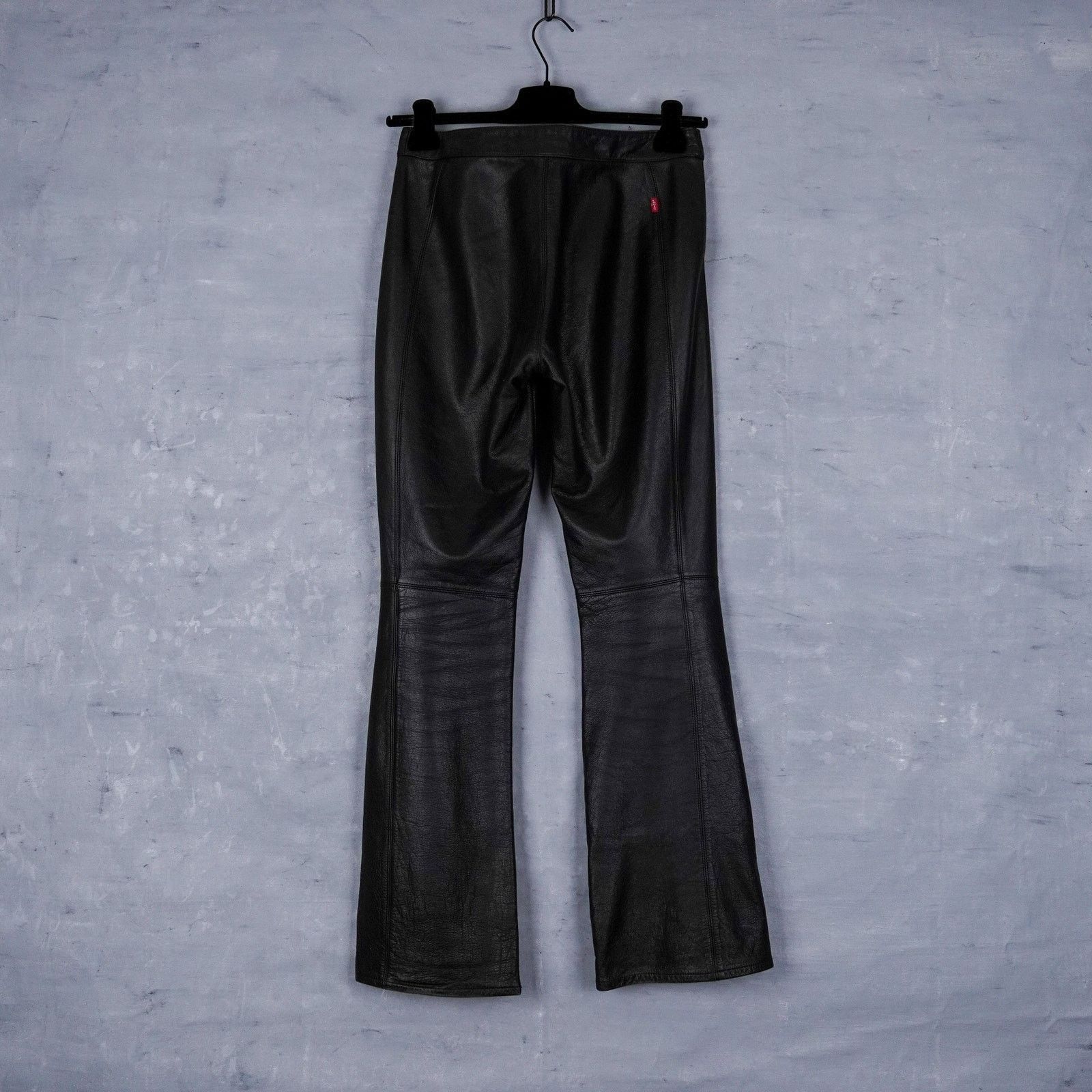 Levi's Vintage levi’s women's black leather flared trousers pants Size 28" / US 6 / IT 42 - 3 Thumbnail
