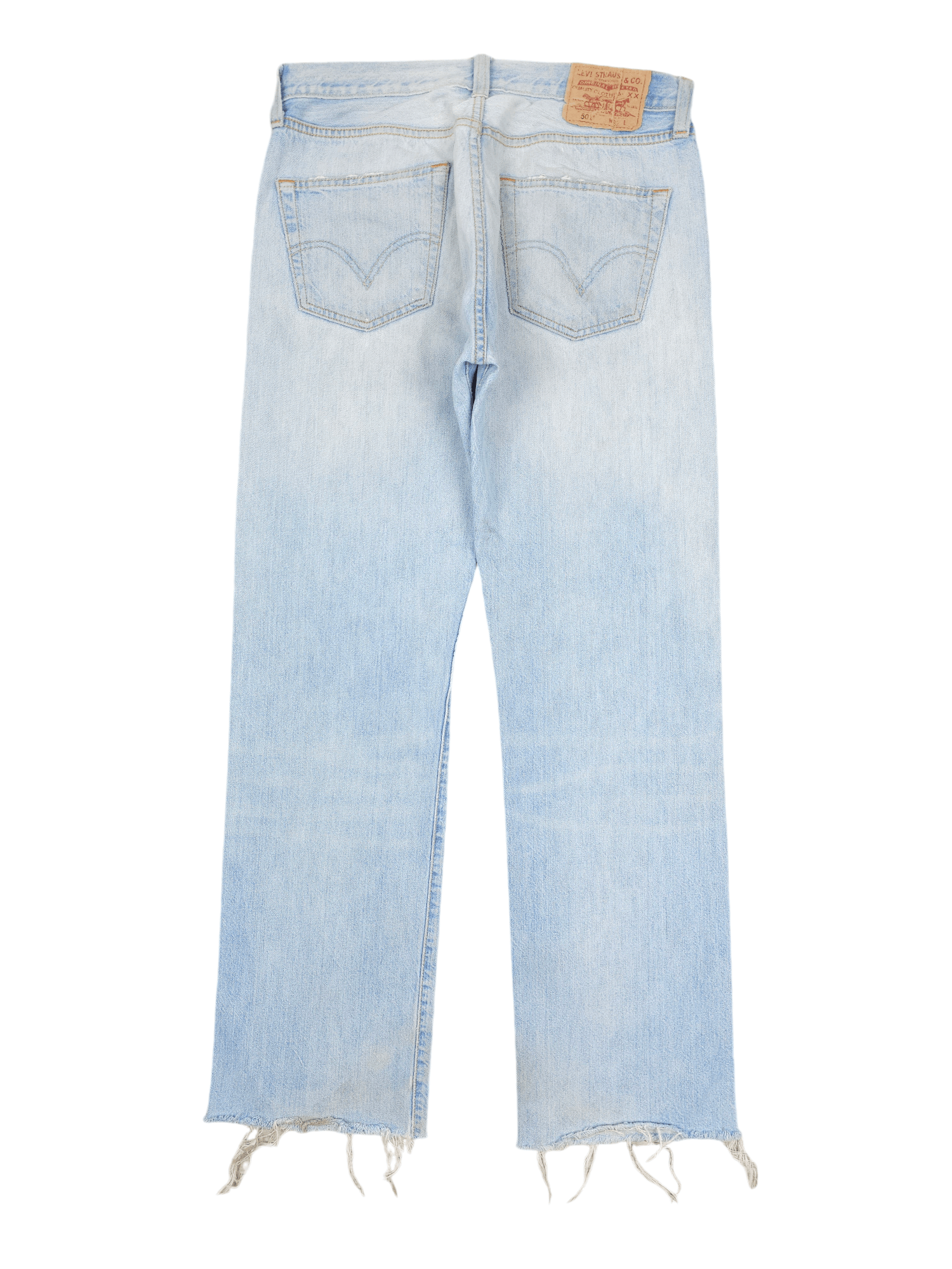 Levi's × Vintage 💎 32/32 Distressed Levi's 501 Regular Ripped Jeans Straight Size US 32 / EU 48 - 2 Thumbnail